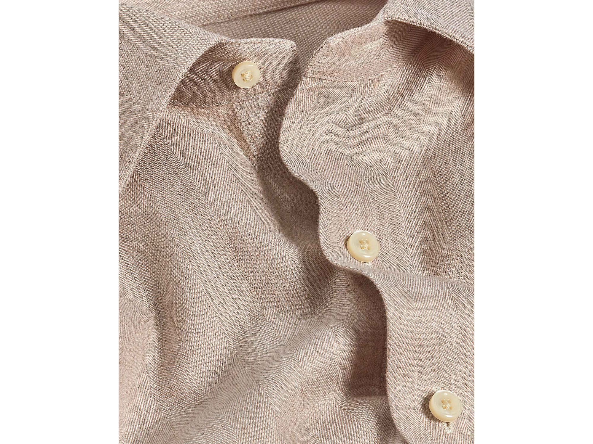 Regular Fit Herringbone Sport Shirt — Image 3