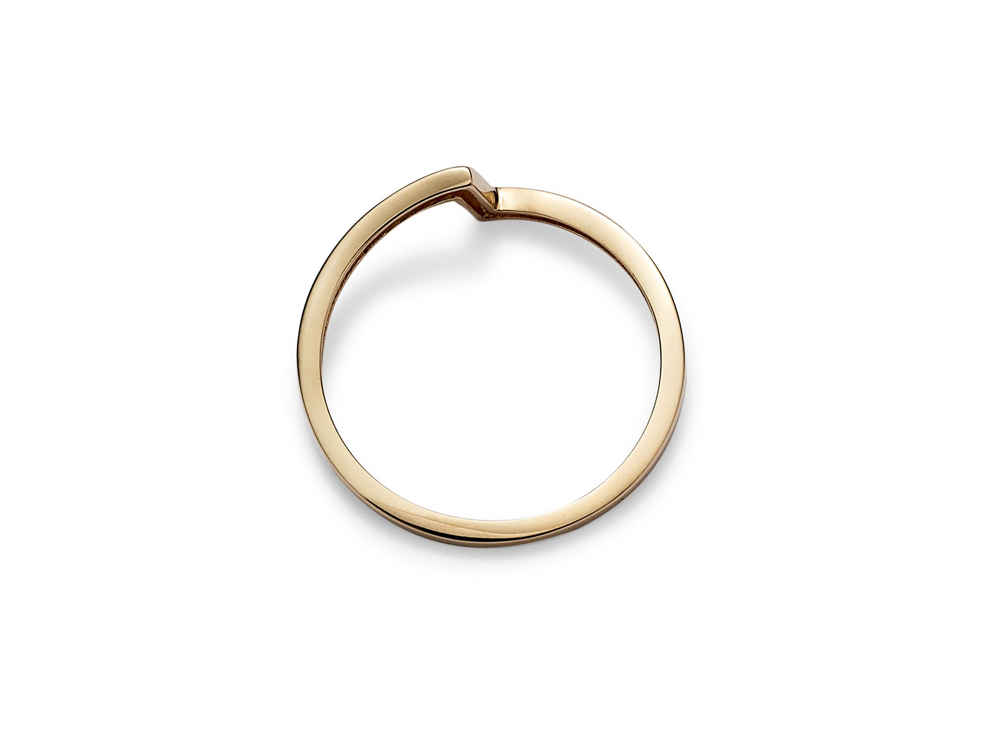 Asymmetric Band Ring in 14K Yellow Gold - Exclusive — Image 3