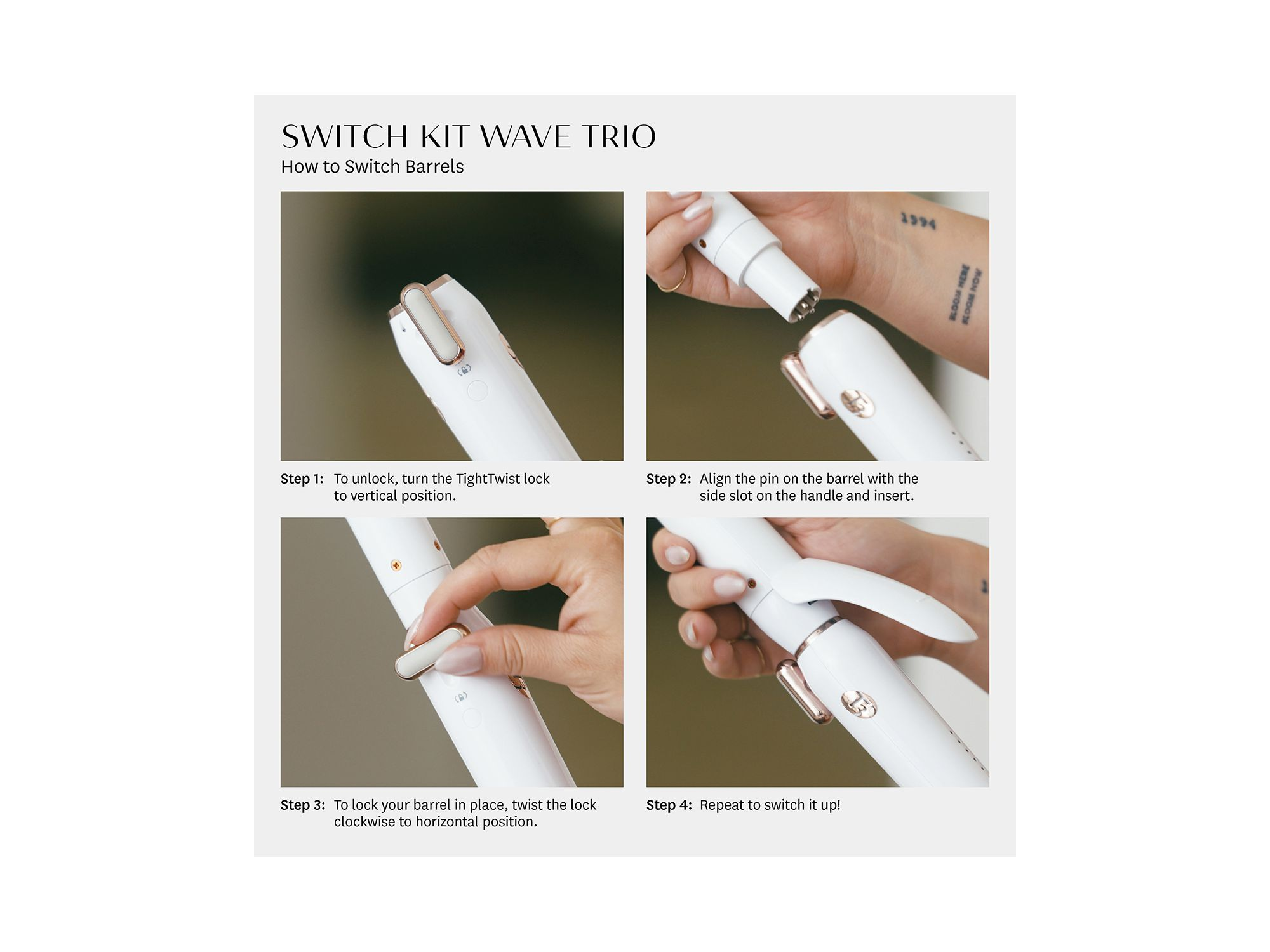 Interchangeable Curling Iron Switch Kit Curl Trio — Image 7