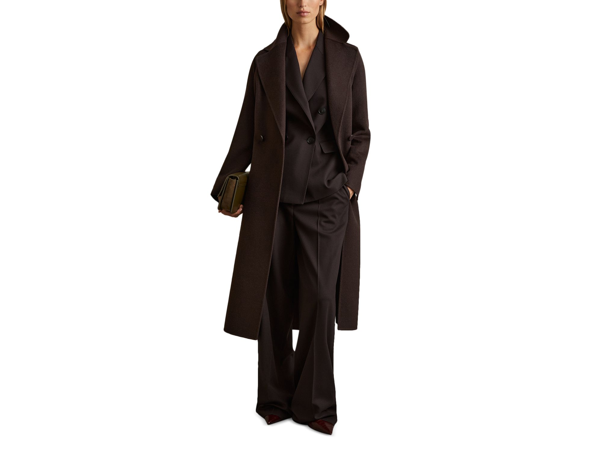 Petites Lucia Long Double Breasted Coat — Image 5