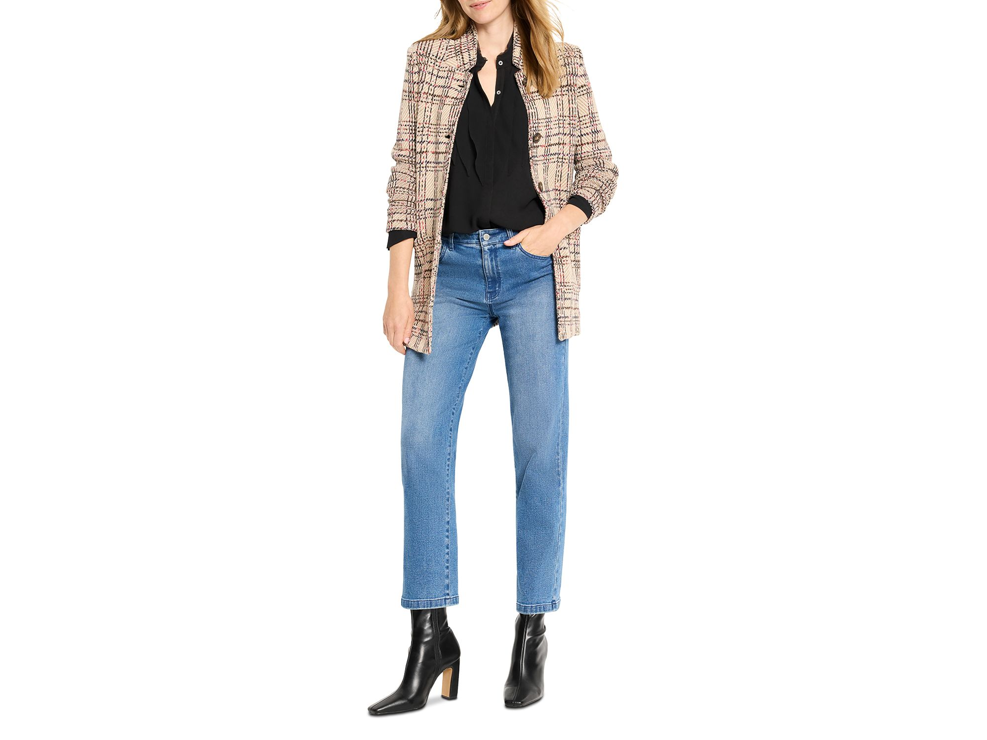 Stitchy Plaid Blazer — Image 4