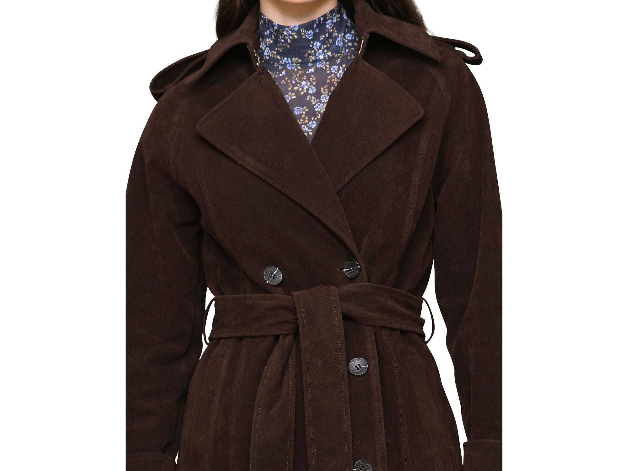 Faux Suede Utility Trench — Image 4