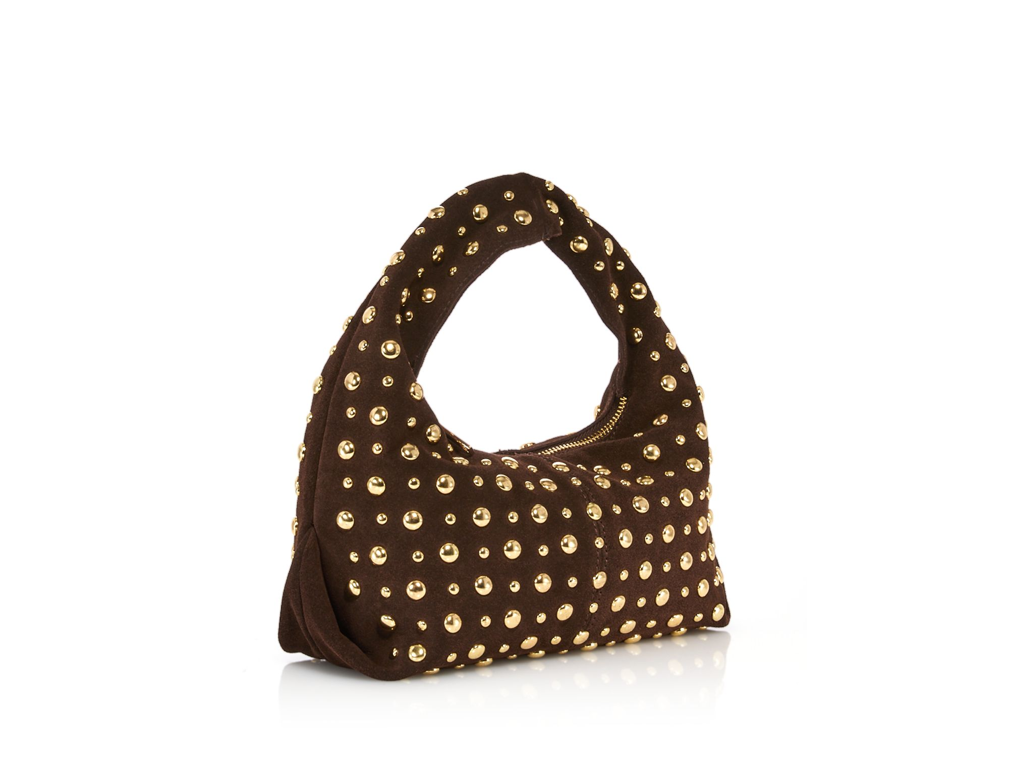Slouchy Hobo Suede Shoulder Bag — Image 3