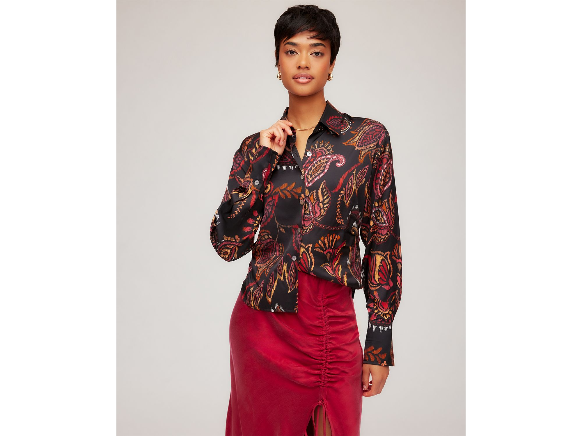 Tawnie Side Pleat Shirt — Image 3