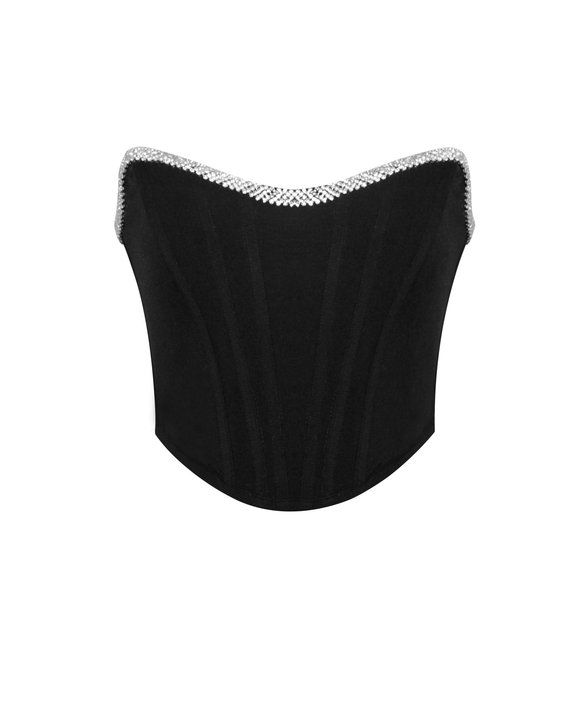 Melanie Corset Top With Crystal Trim — Image 5