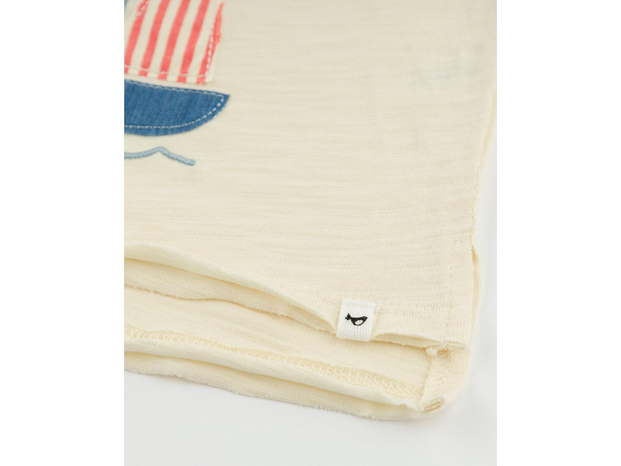 Boys' Sailboat Applique Raw Edge Slub Tee - Little Kid — Image 3