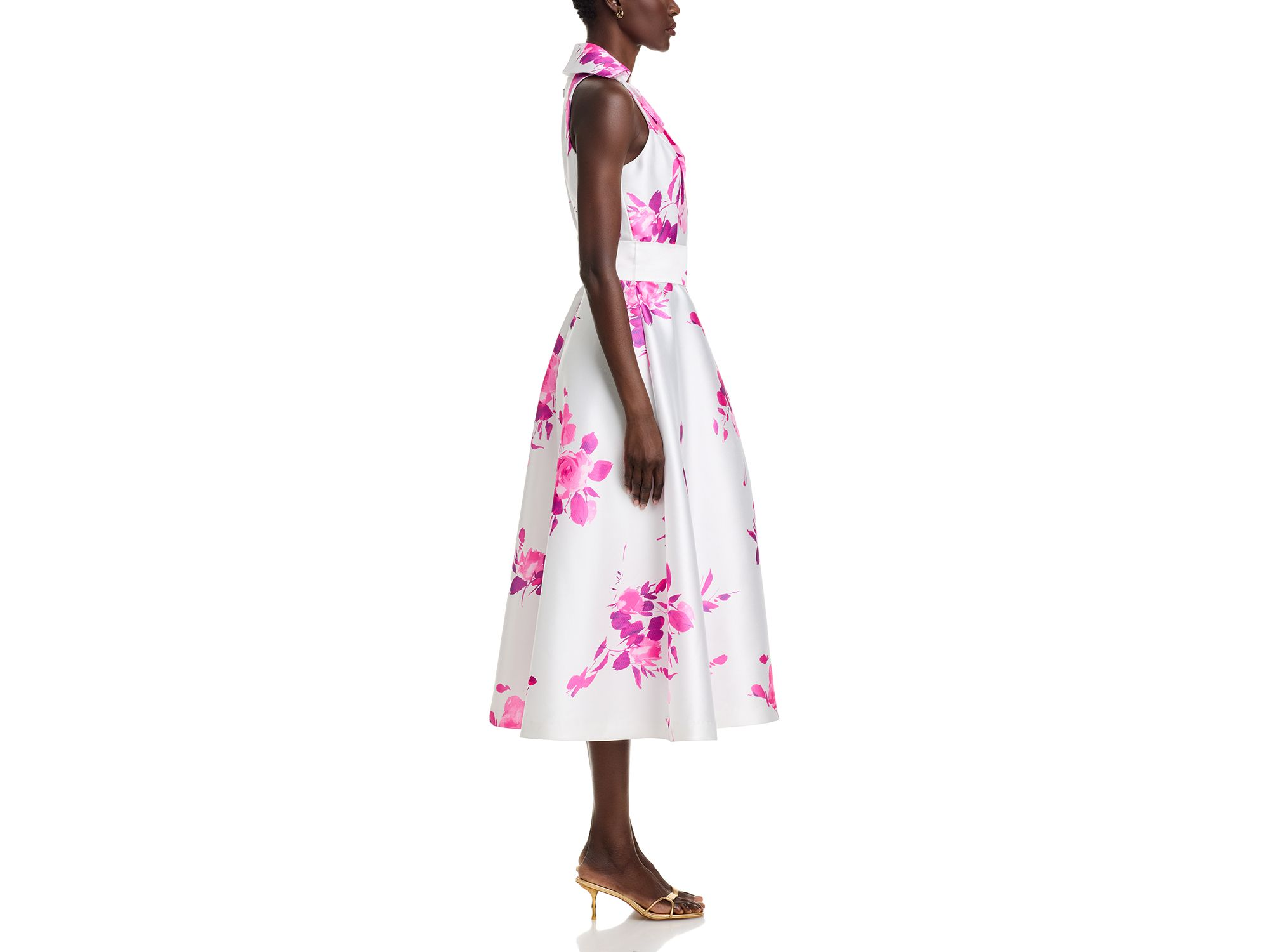 Pique Mikado Floral Dress — Image 5