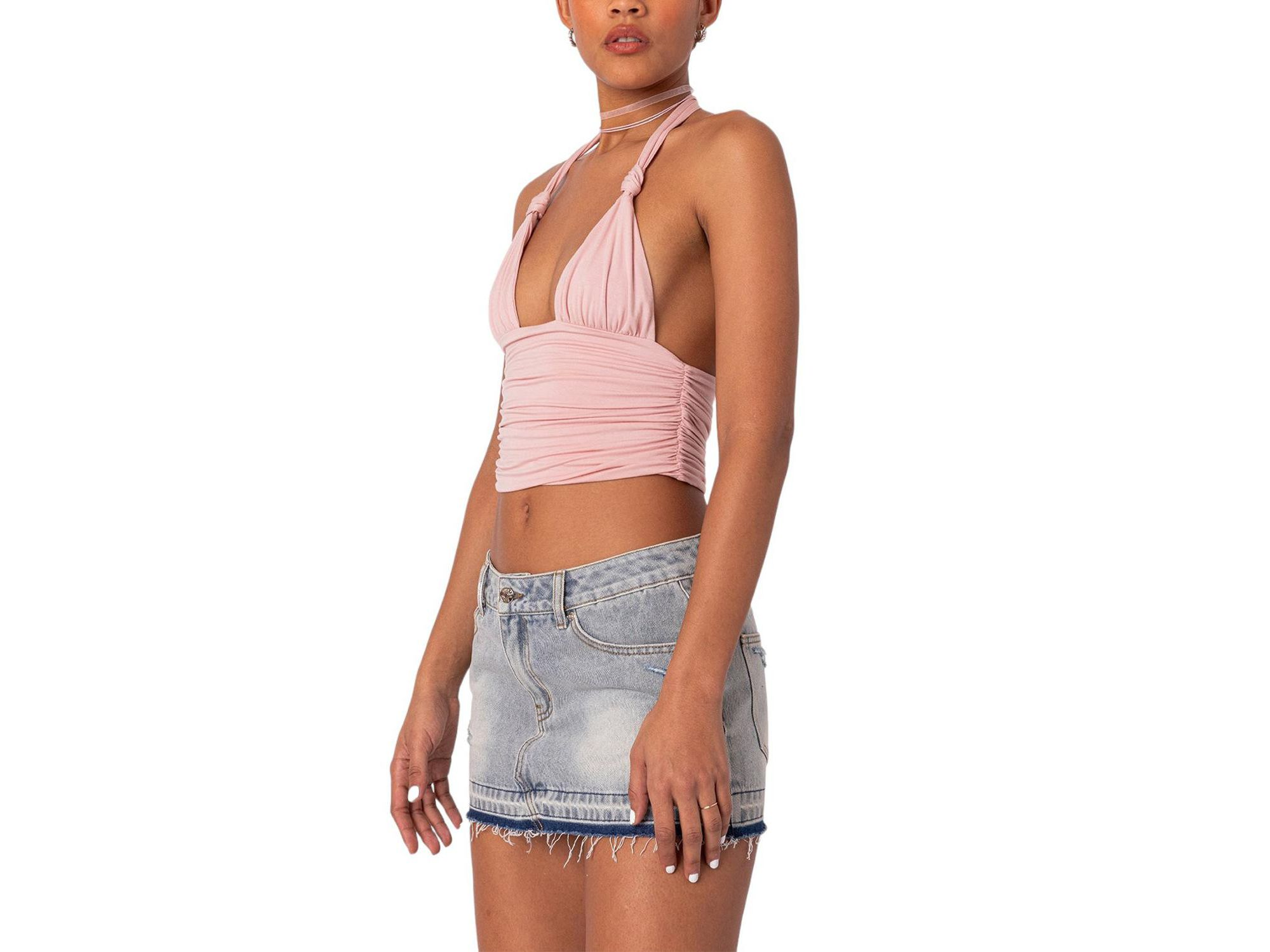Lillie Knotted Halter Top — Image 3