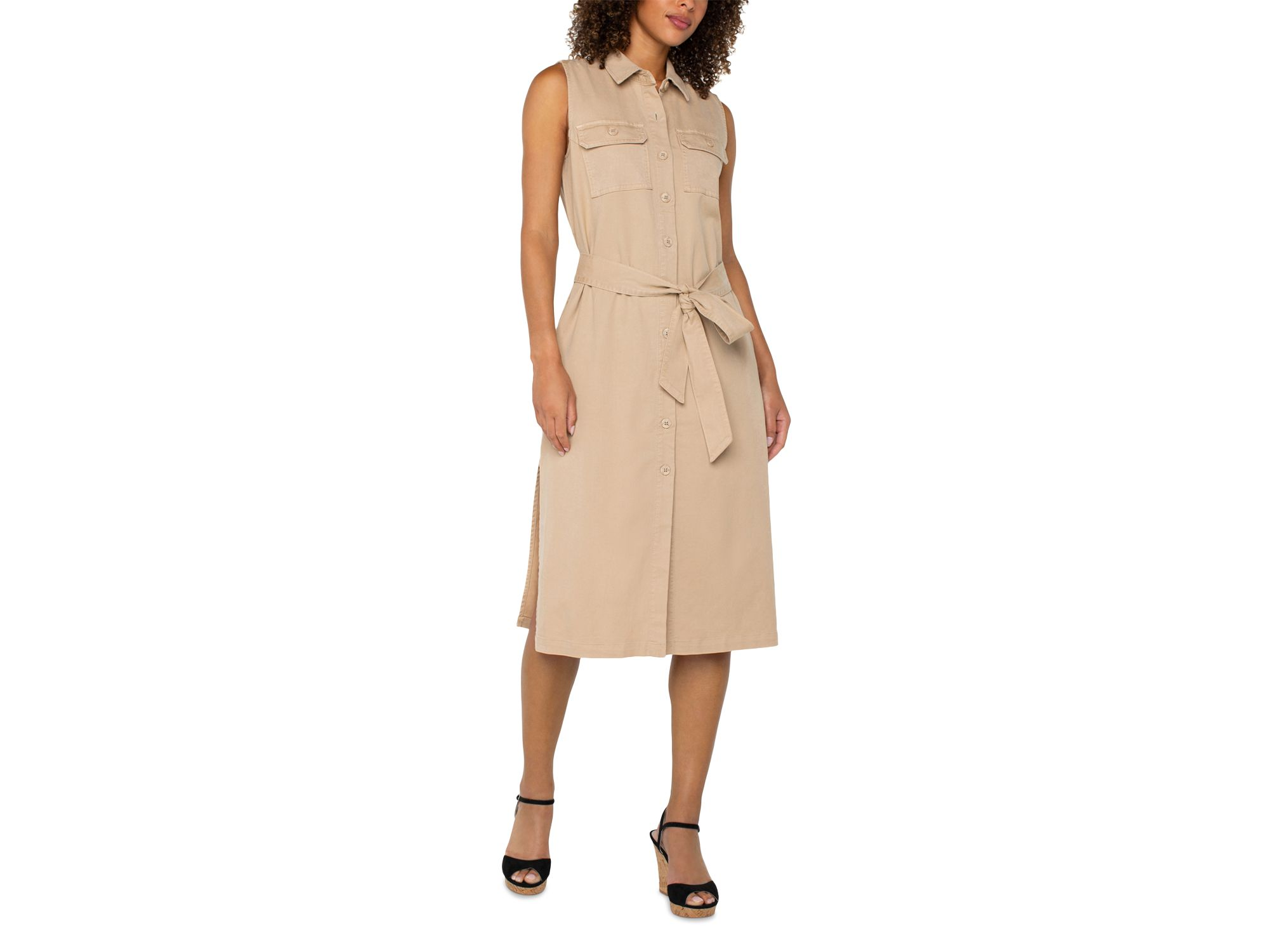 Sleeveless Shirtdress — Image 3