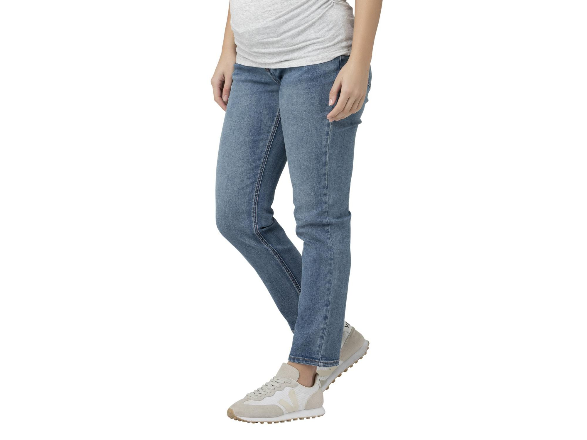 Hunter Over Bump Crop Jean in Vintage Wash — Image 3