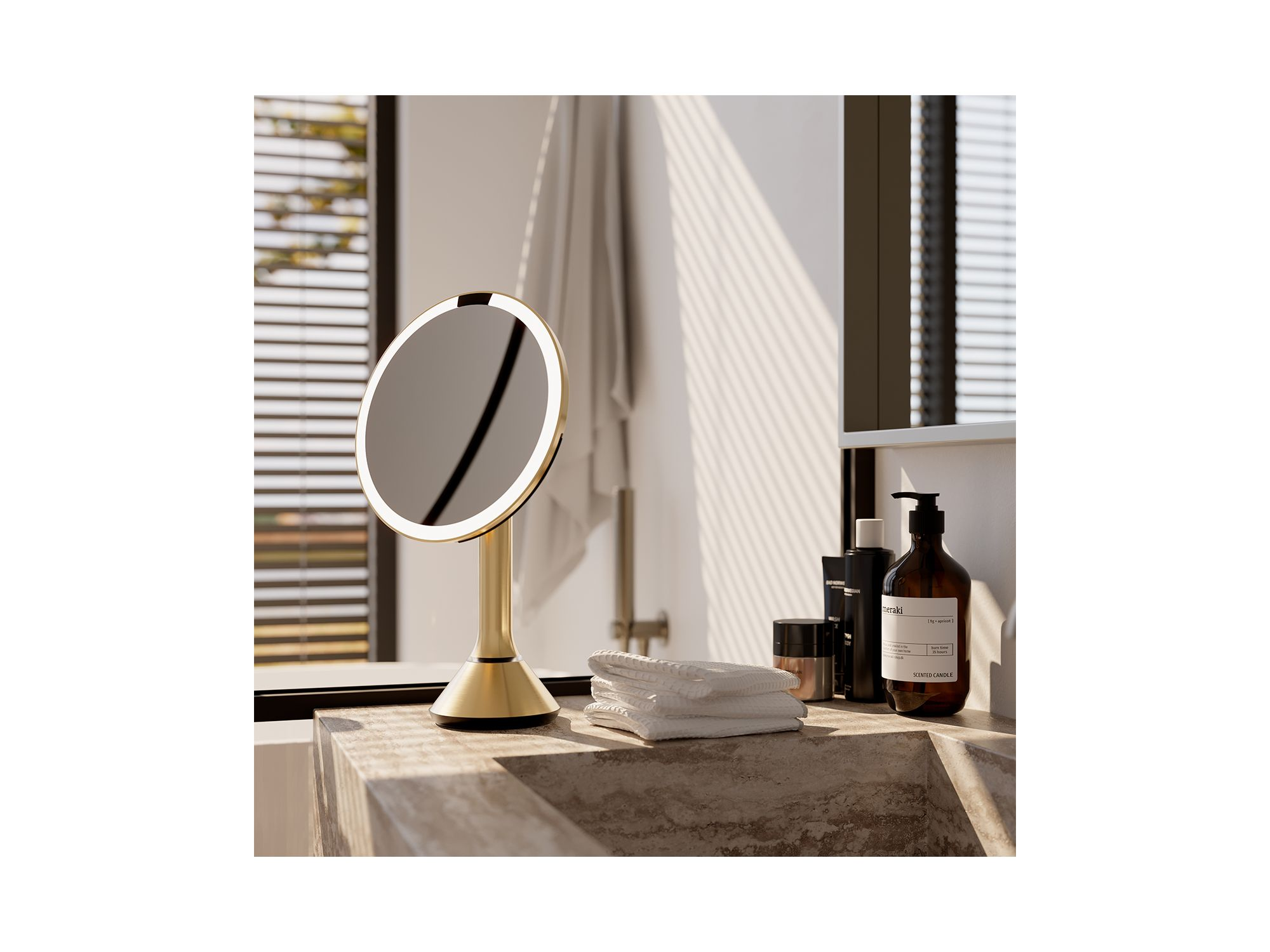 8" Sensor Makeup Mirror, 5x Magnification & Adjustable Brightness — Image 5