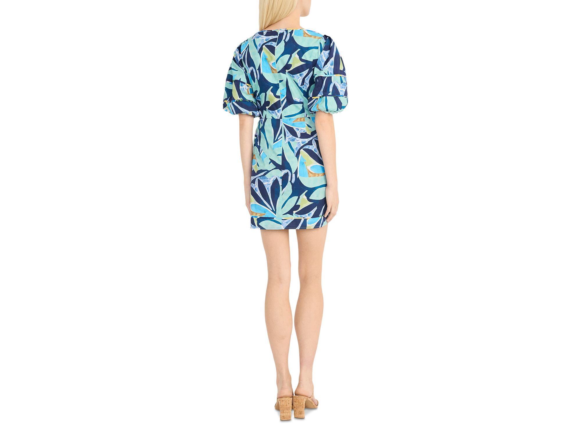 Puff Sleeve Mini Dress — Image 4