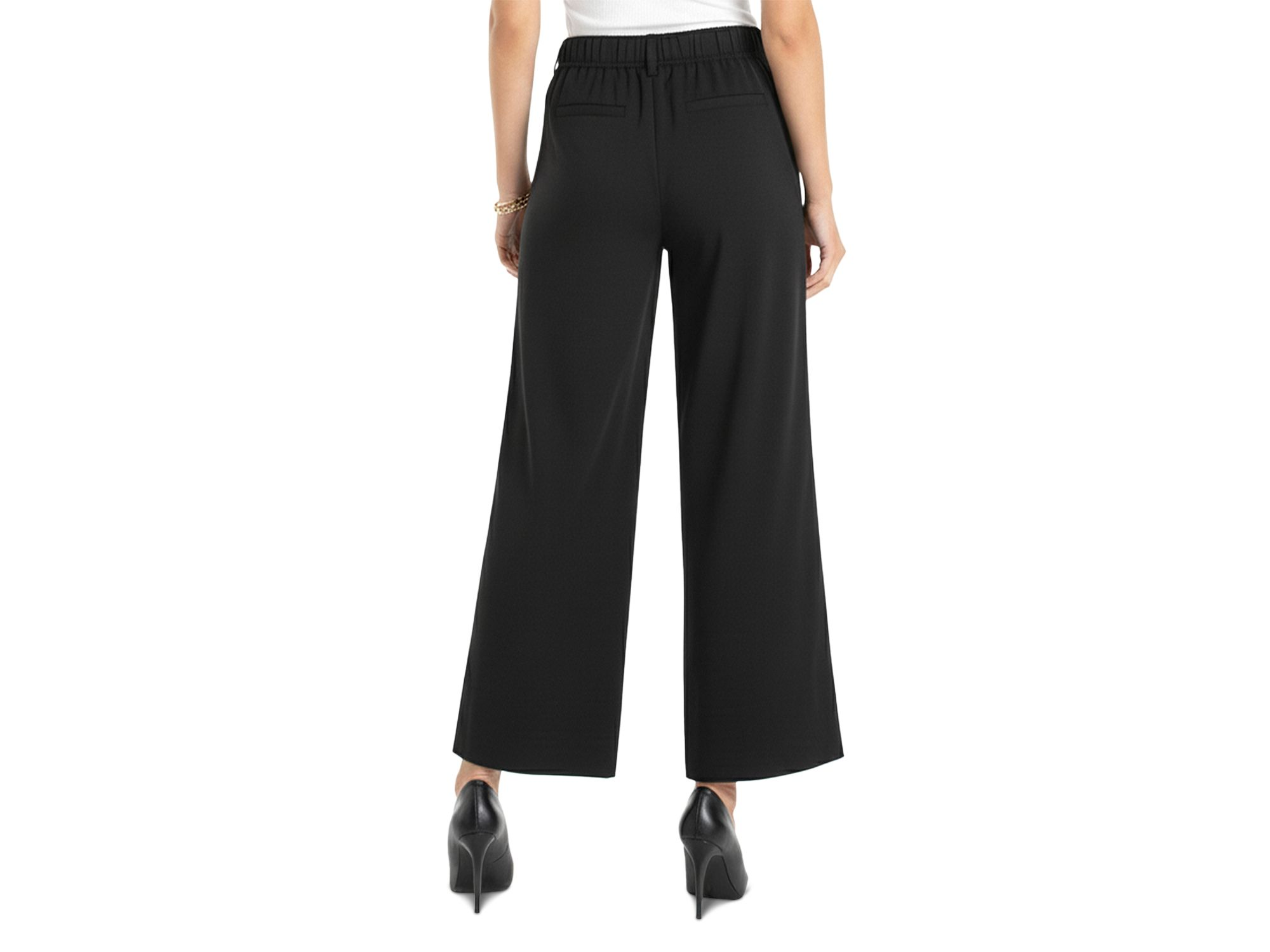 High Rise Pleated Wide Leg Trousers — Image 3