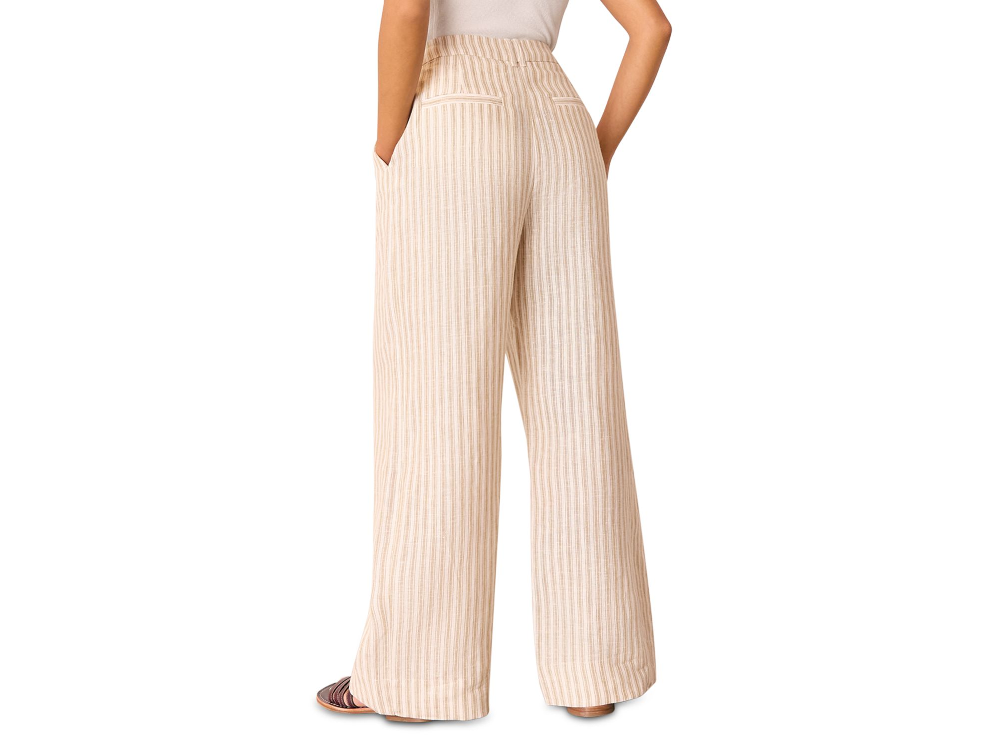 Linen Stripe Trousers — Image 3
