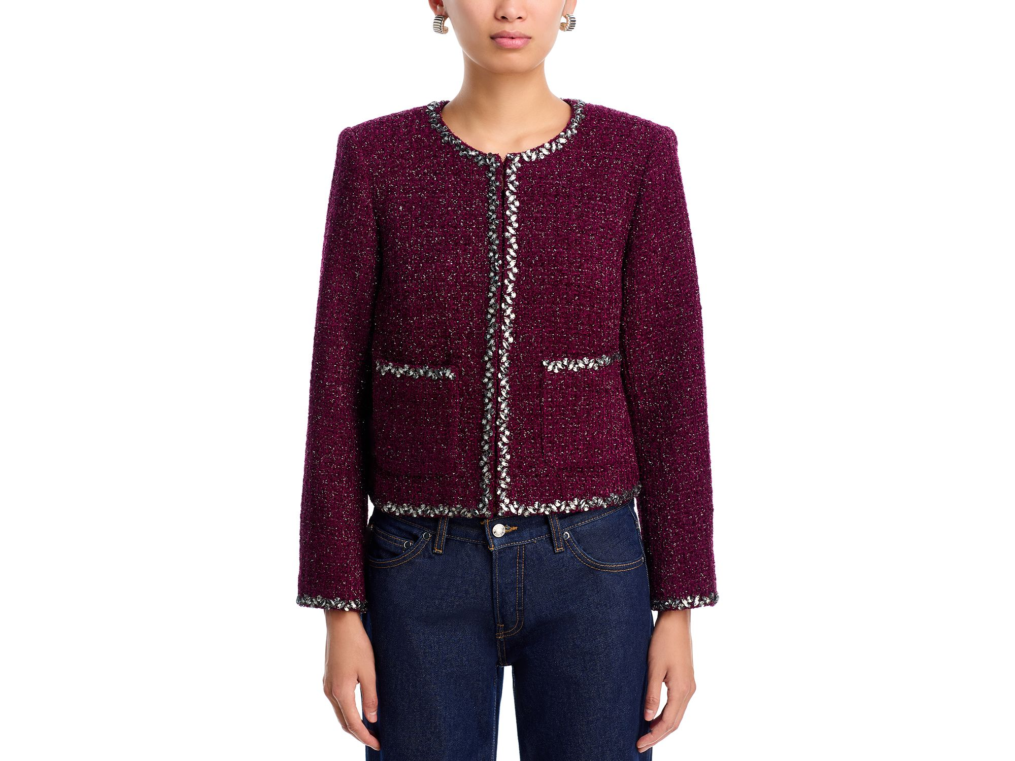 Embellished Tweed Jacket - Exclusive — Image 4