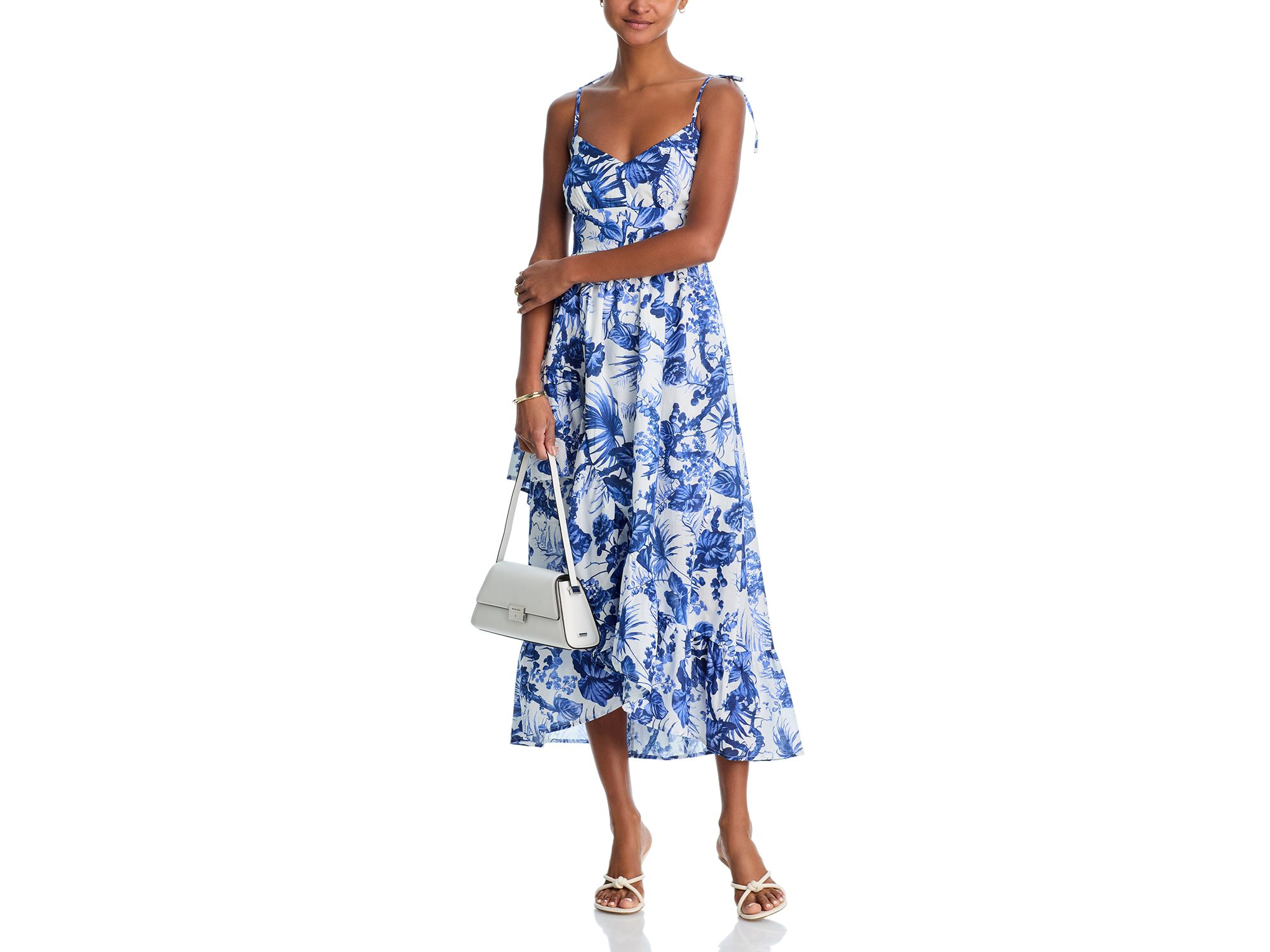 Sleeveless Floral Midi Dress - Exclusive — Image 3