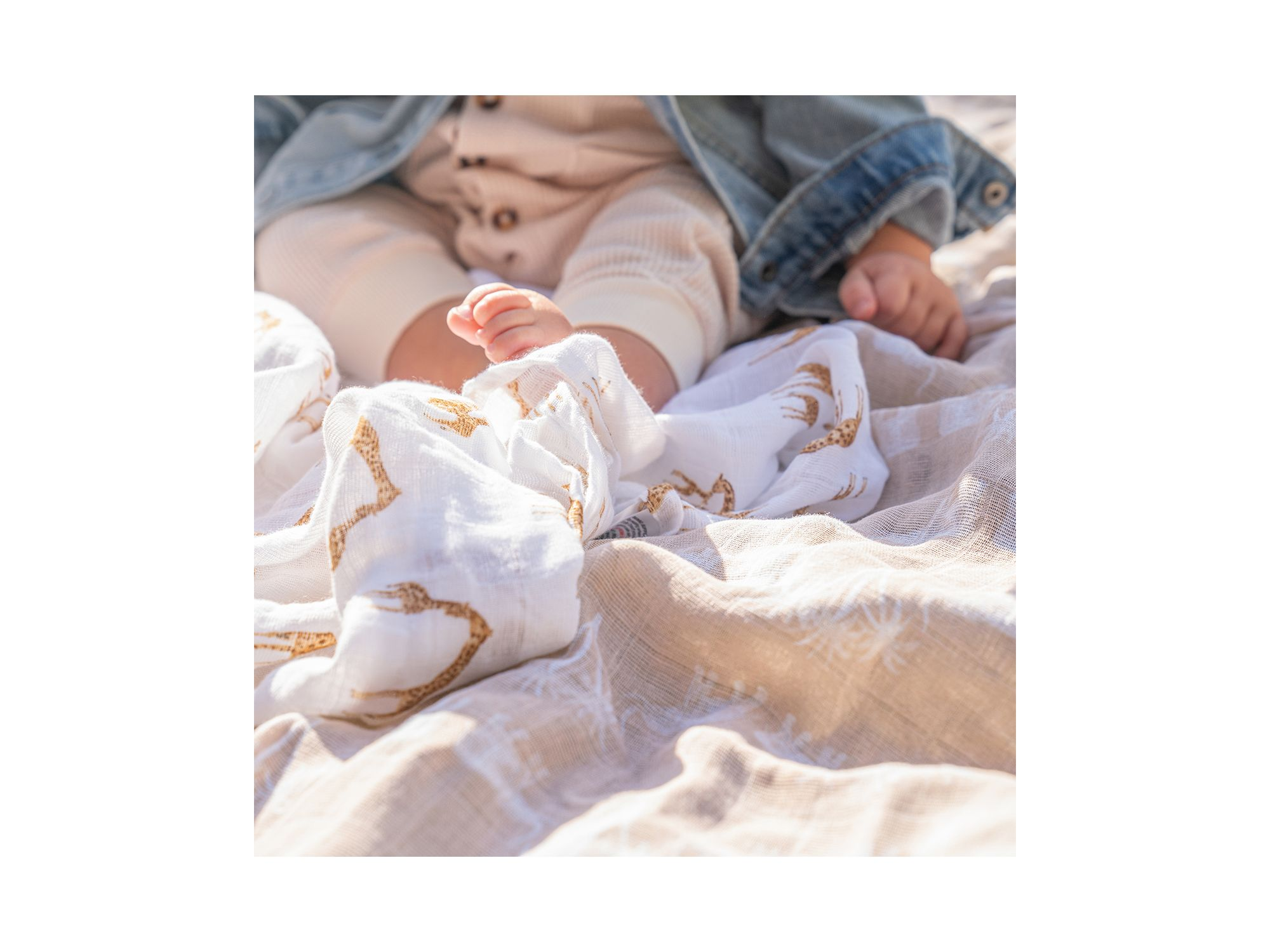Muslin Swaddles Safari Dreams, Pack of 4 — Image 5