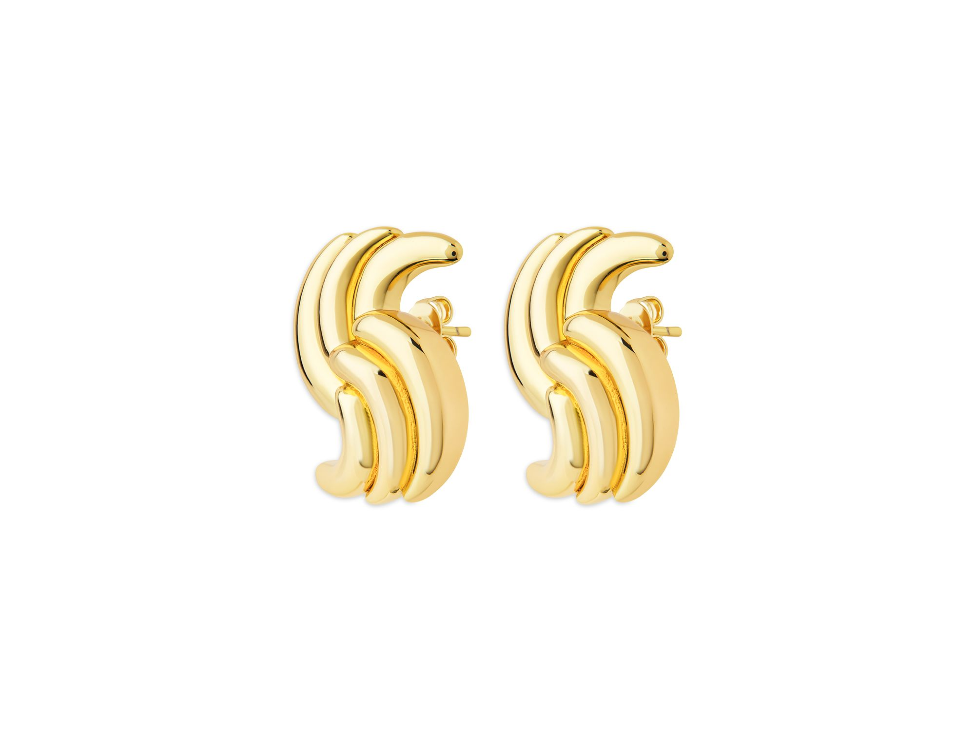Leni Twist Stud Earrings — Image 3