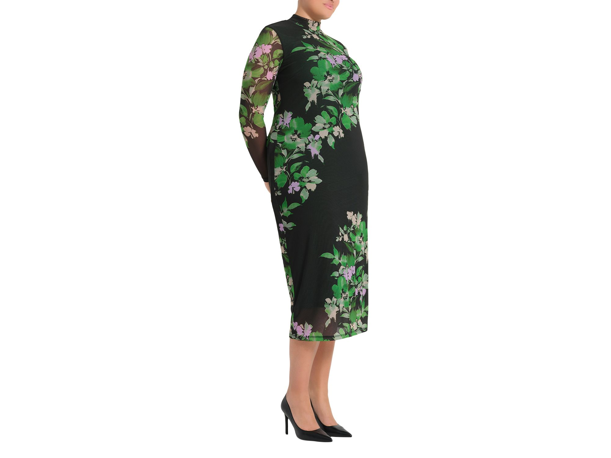 Fiora Long Sleeve Mesh Dress — Image 4