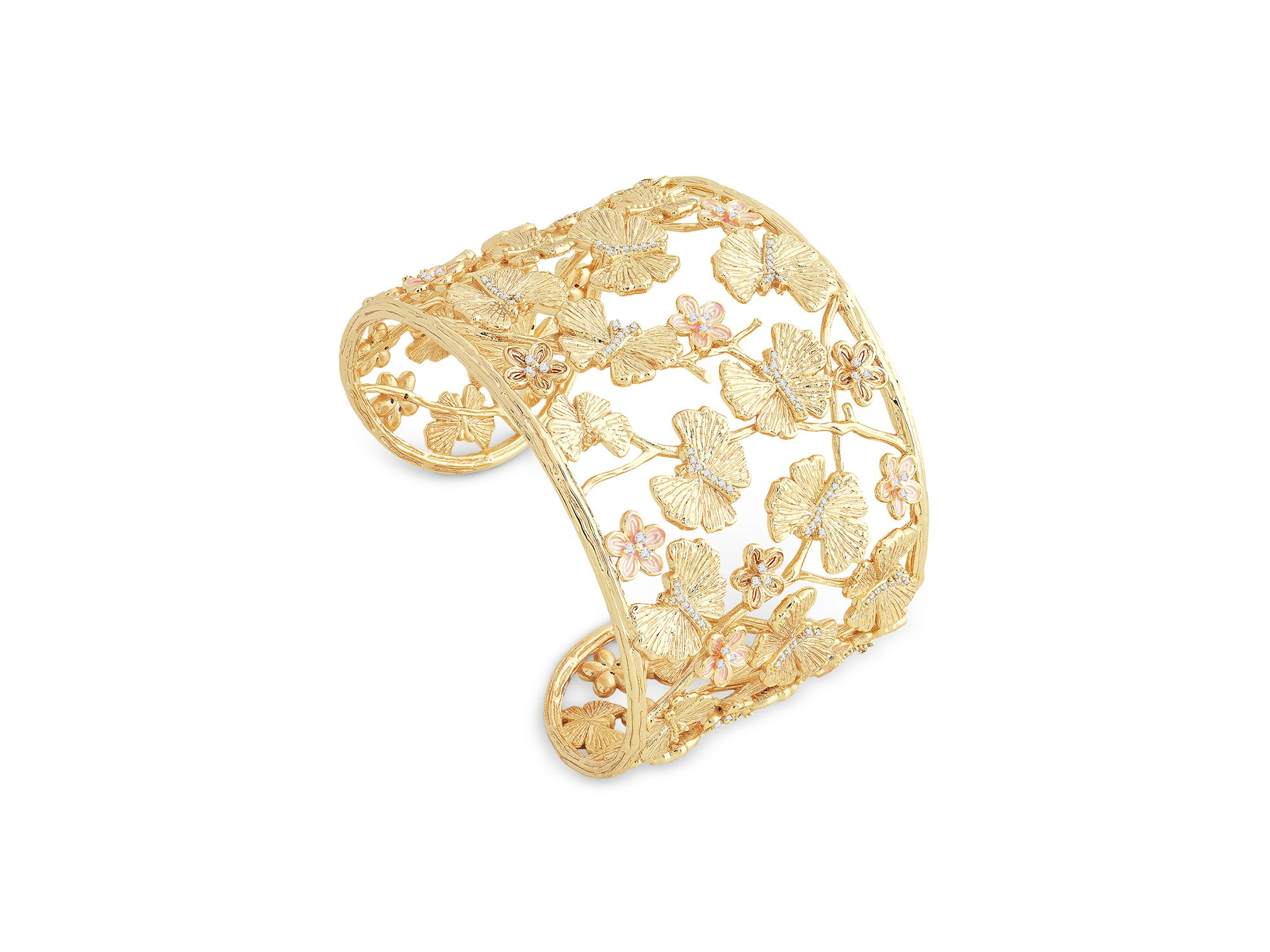 Butterfly Cuff Bracelet in 18K Gold Plated — Image 3