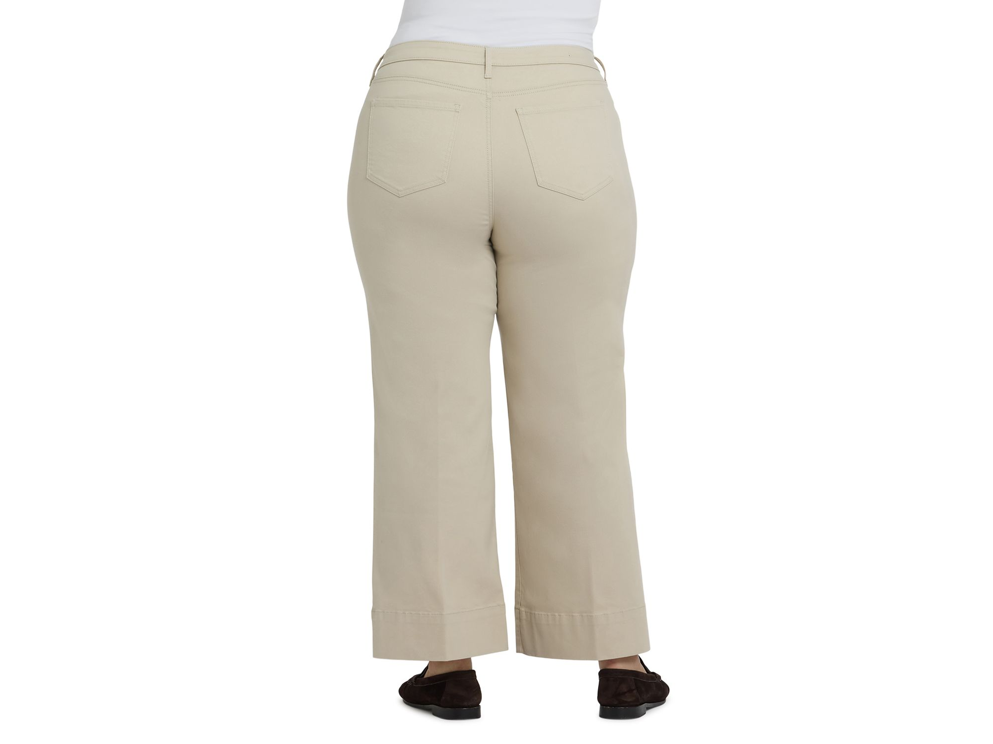 Teresa Wide Leg Ankle Jeans in Feather — Image 3