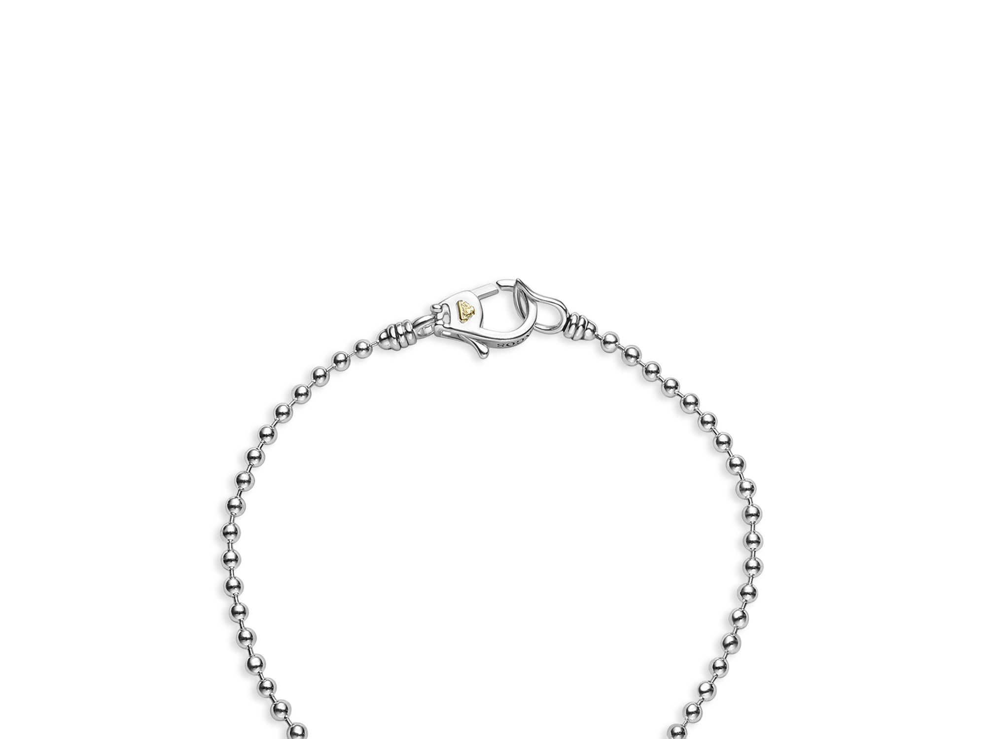 18K Yellow Gold & Sterling Caviar Lux-Clip Diamond Bead Link Bracelet - Exclusive — Image 5