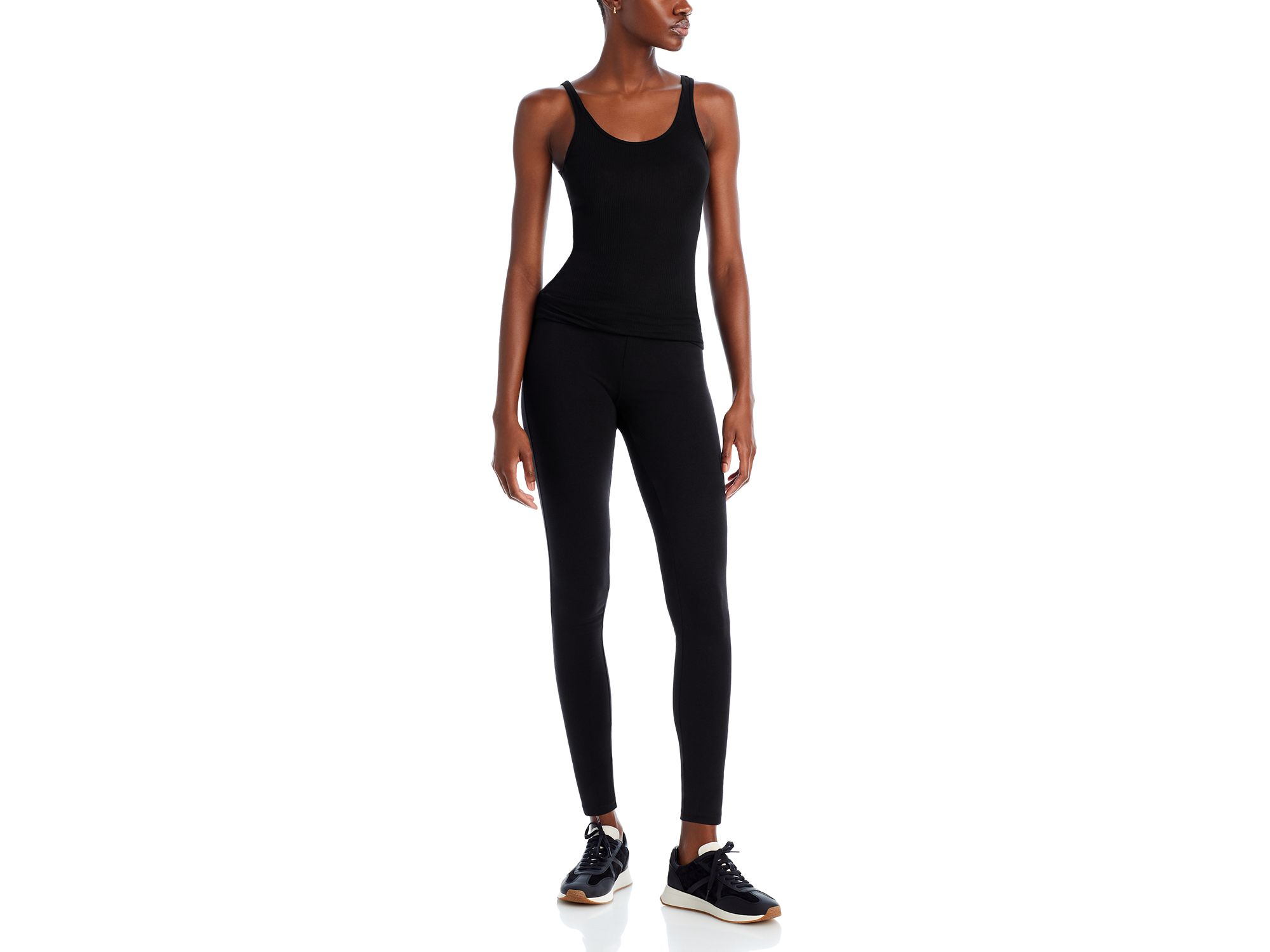 High-Waisted Blackout Cotton-Blend Leggings — Image 4