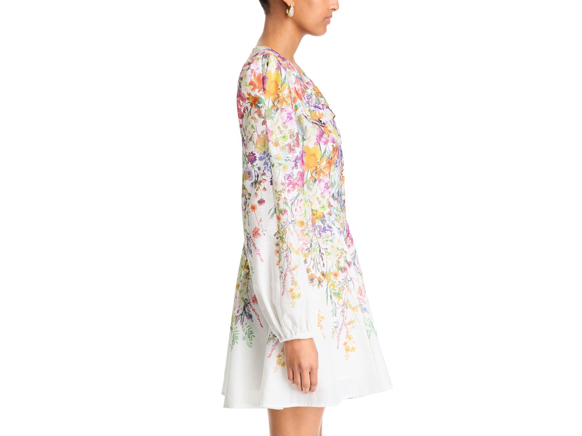 Floral Print Mini Dress - Exclusive — Image 3