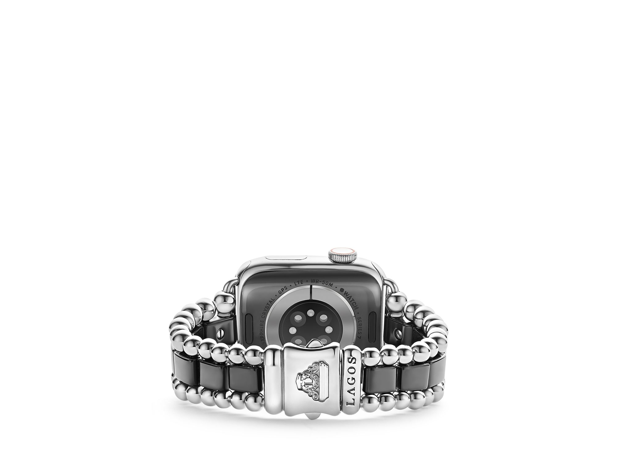 18K Yellow Gold Smart Caviar Half Diamond Apple™ Watch Bracelet, 38-45mm — Image 4
