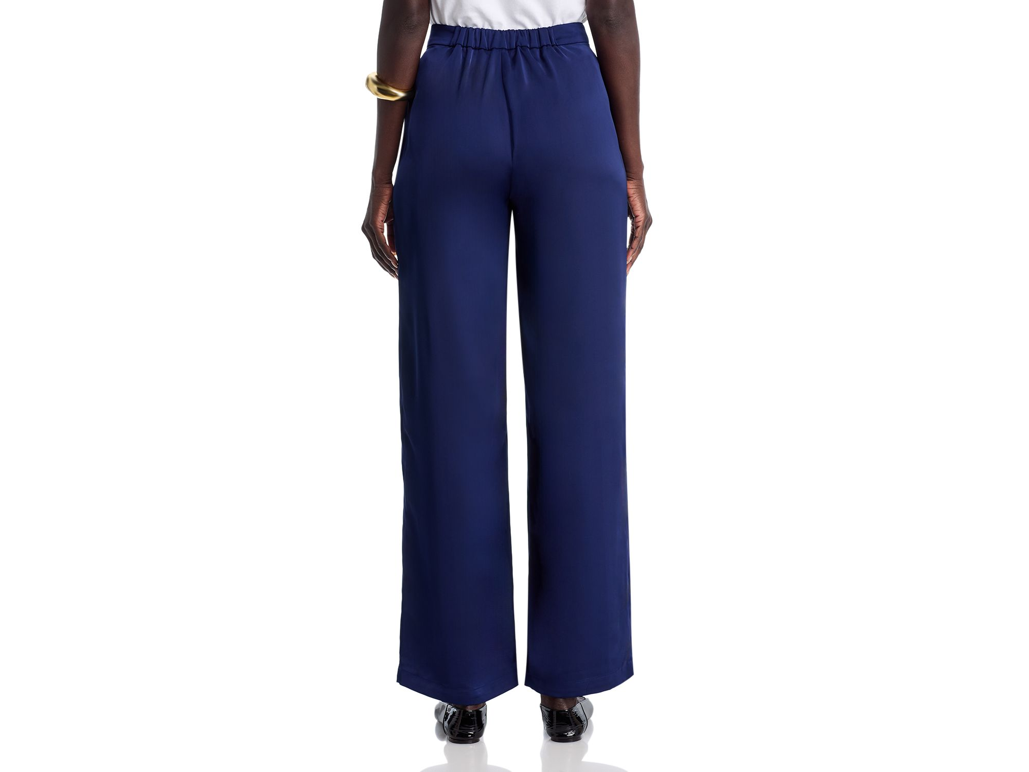 x Lani Lynn Naomi Wide Leg Crepe de Chine Pant — Image 3