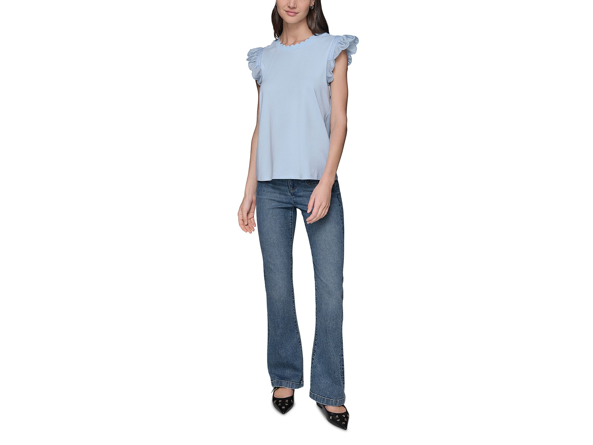 Sleeveless Ruffled Top — Image 4