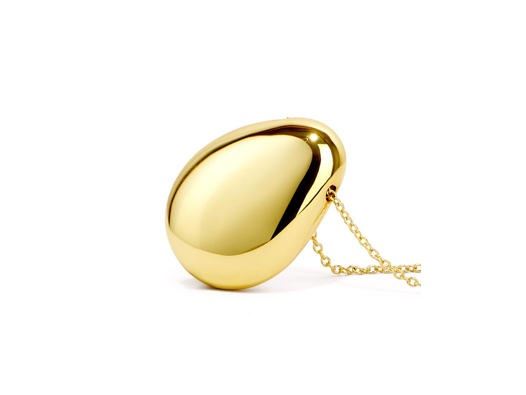 Gold Pendant Necklace - Pebble — Image 7
