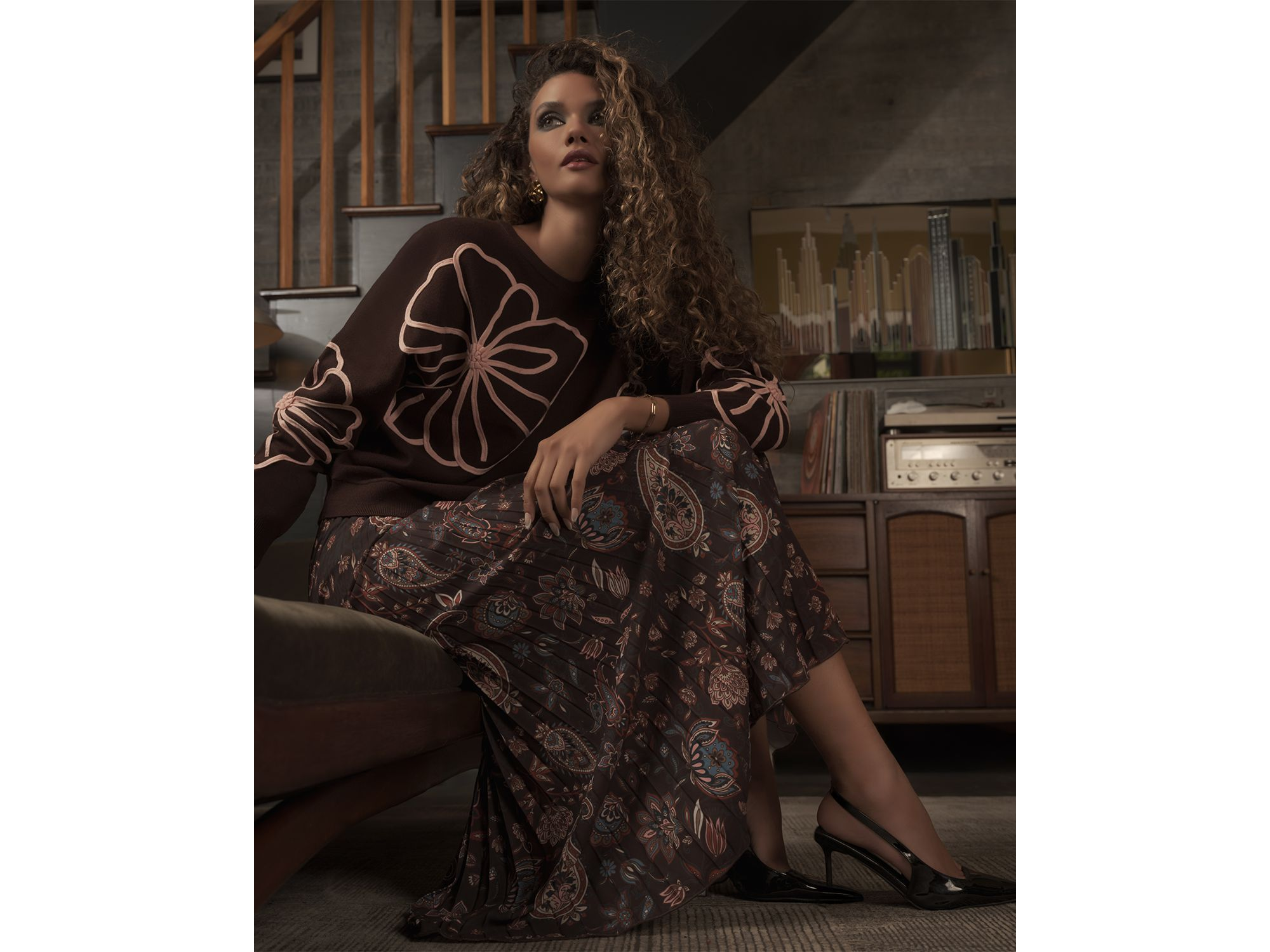 Floral Embroidered Sweater — Image 3