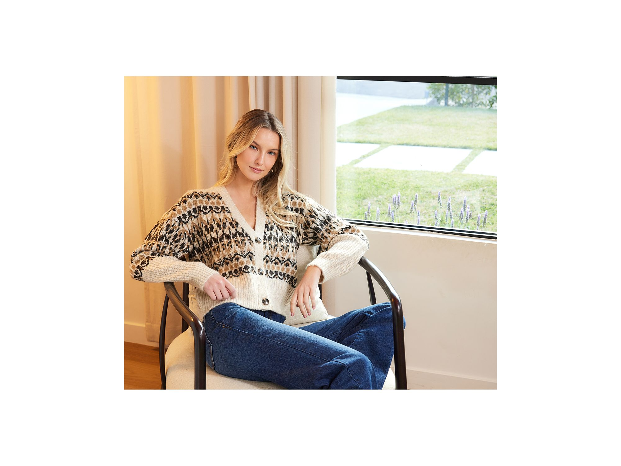 Jacquard Cardigan — Image 4