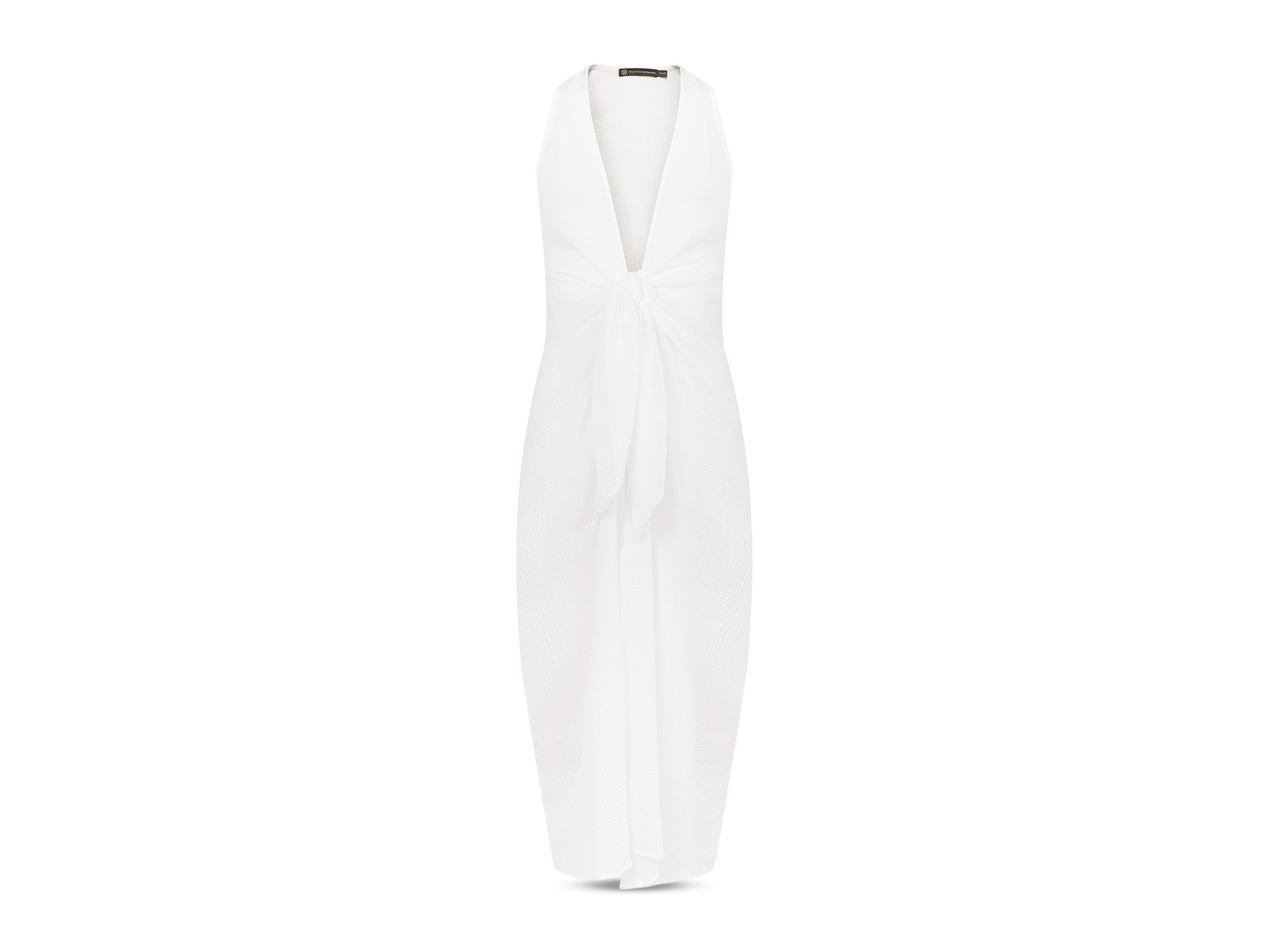 Mita Long Front Tie Swim Cover-Up — Image 5