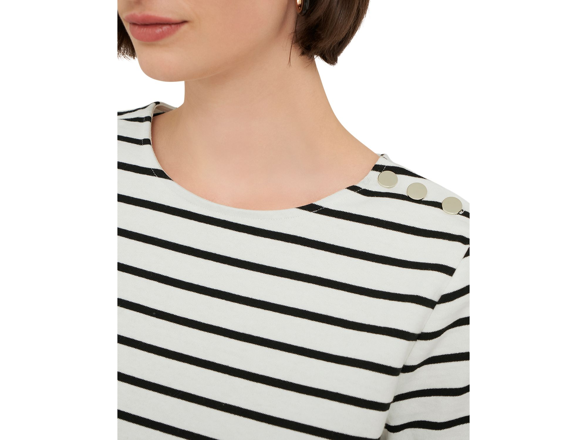 Bethan Striped Crewneck Top — Image 3