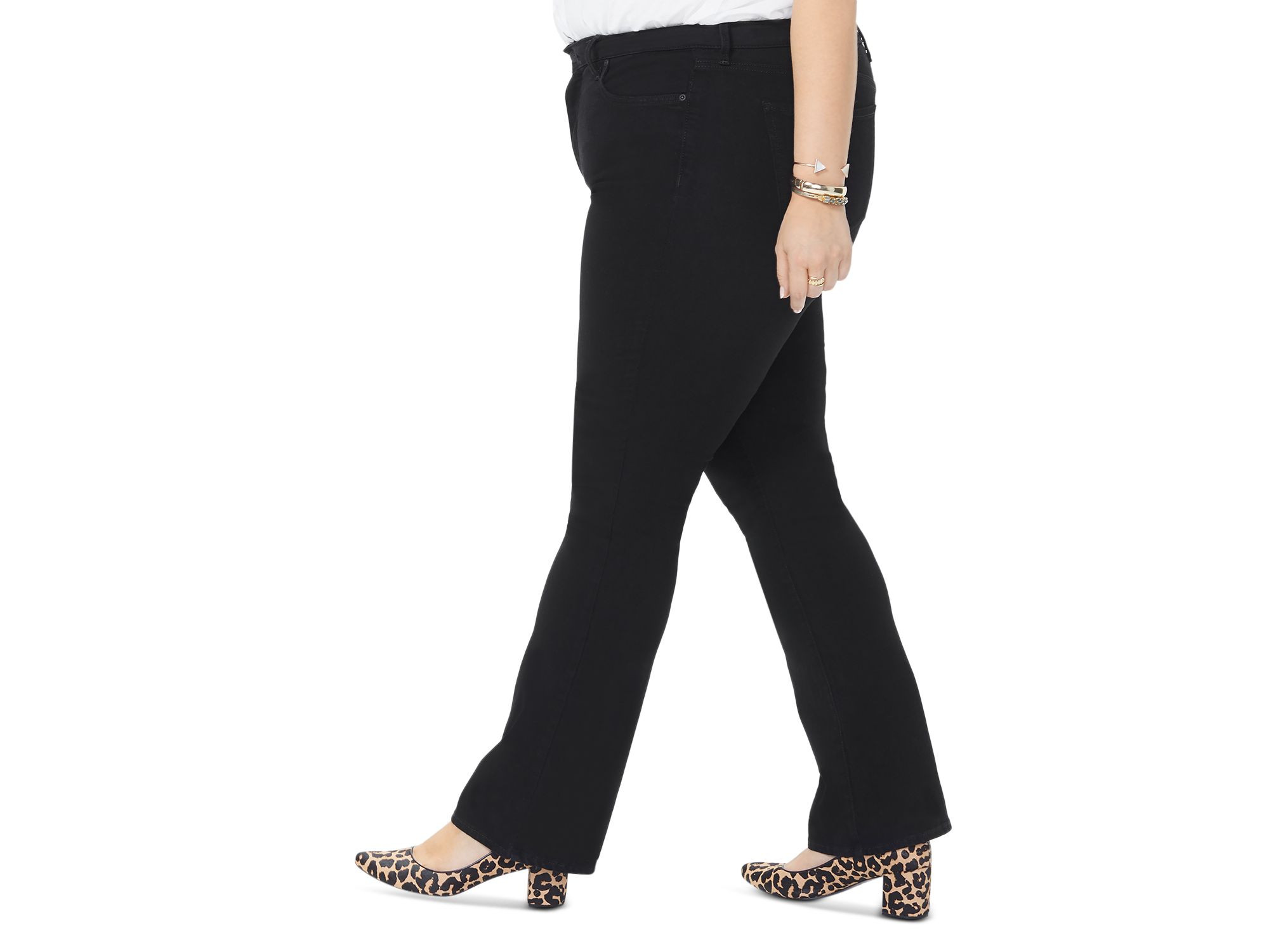 Barbara High Rise Bootcut Jeans in Black — Image 6