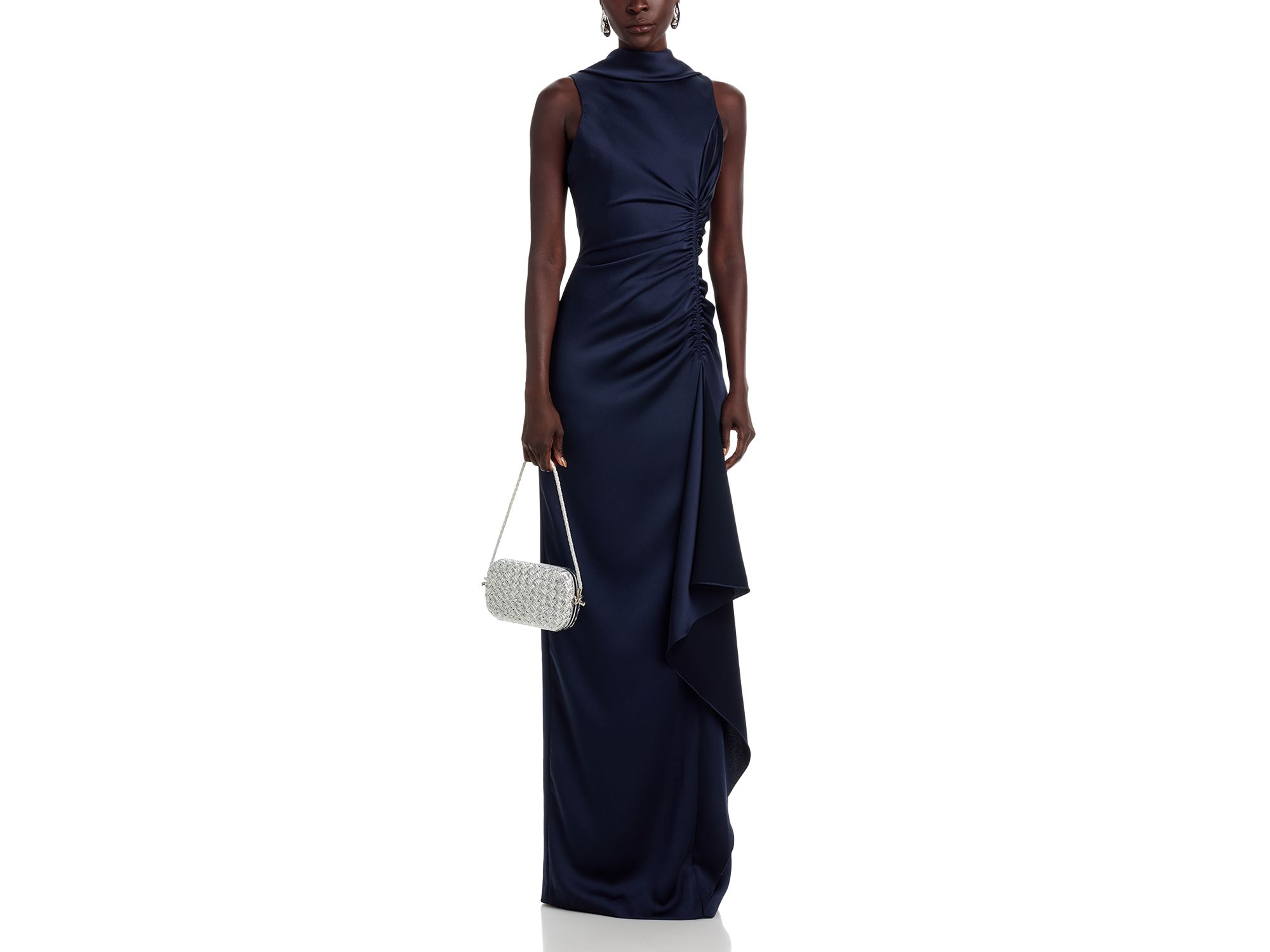 Charmeuse Roll Collar Gown — Image 3