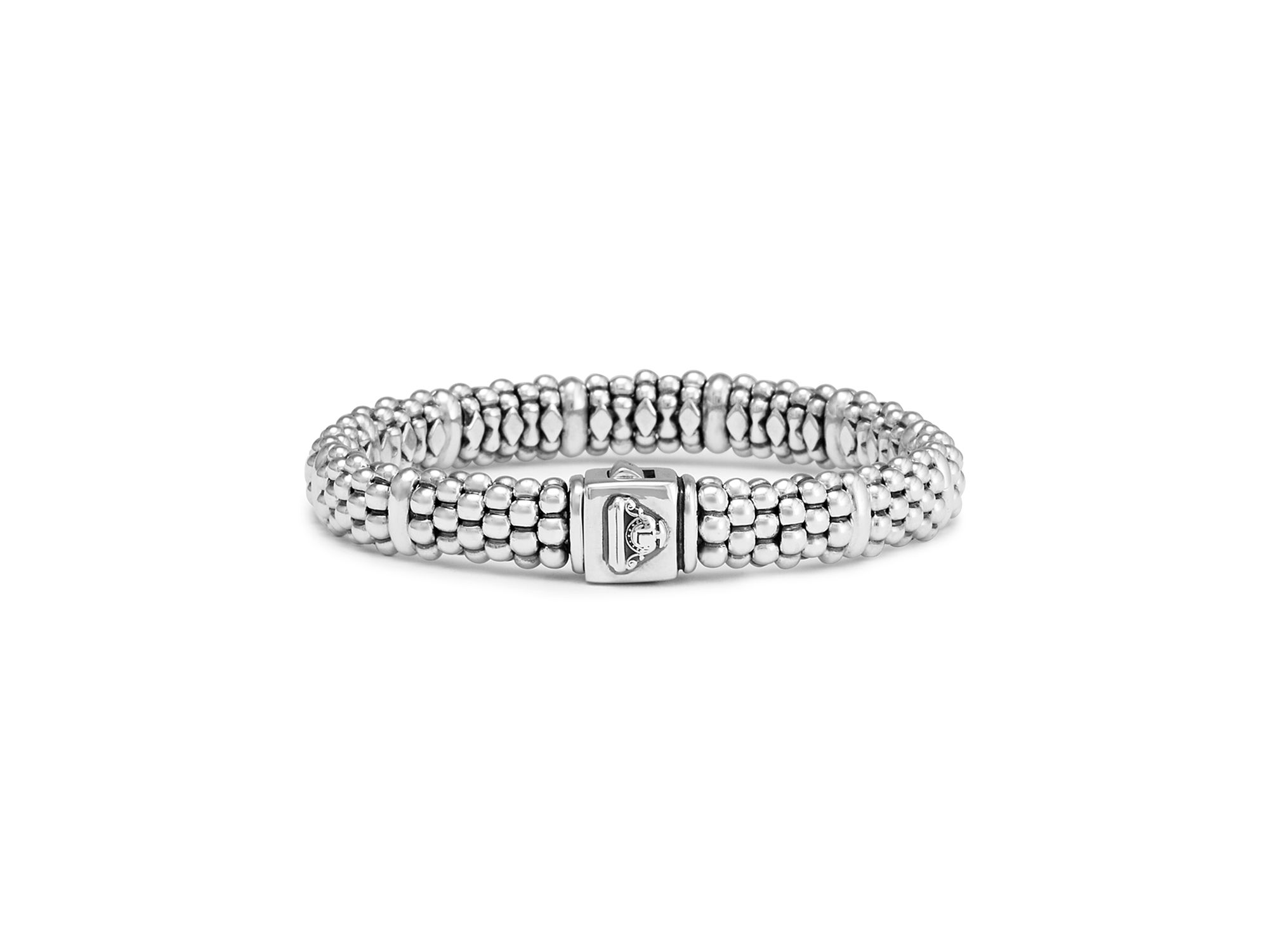 Sterling Caviar Beaded Rope Bracelet — Image 9