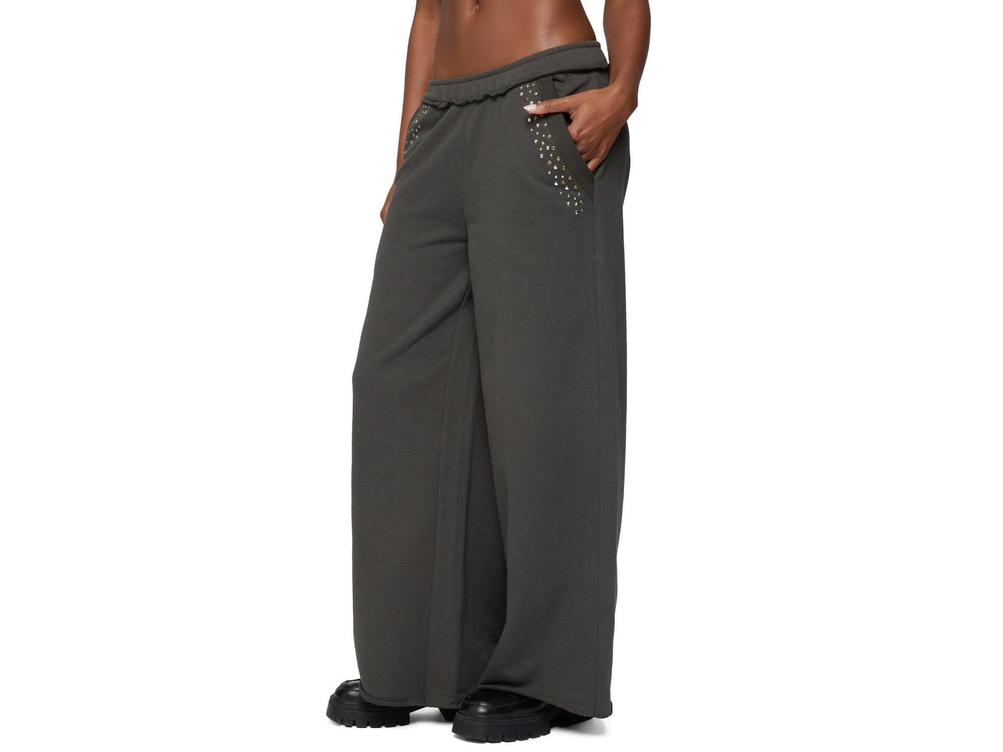 Wrenn Studded Wide Leg Sweatpants — Image 3