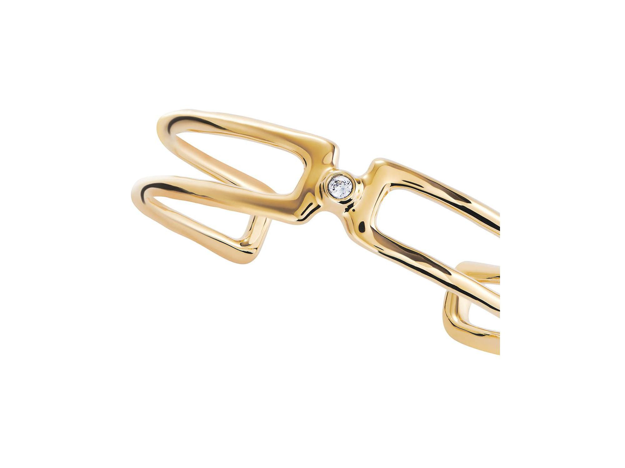 Double Topaz Layer Bangle — Image 5