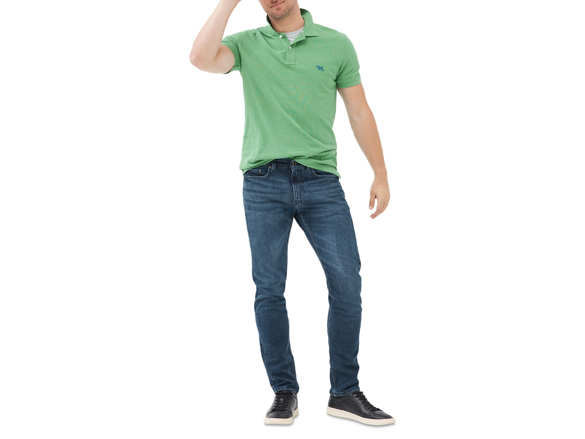 Owaka Straight Leg Jeans in True Blue — Image 3