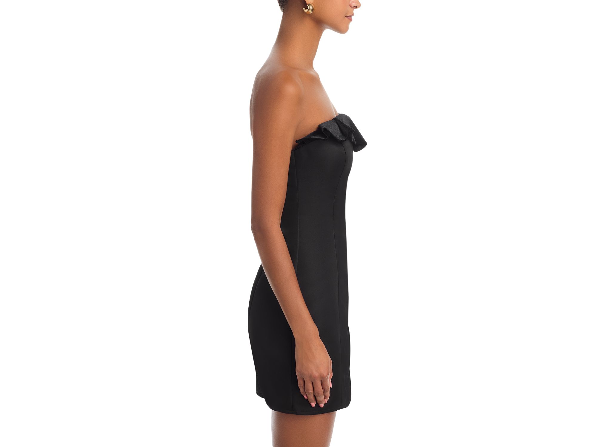 Ruffled Strapless Mini Dress - Exclusive — Image 4
