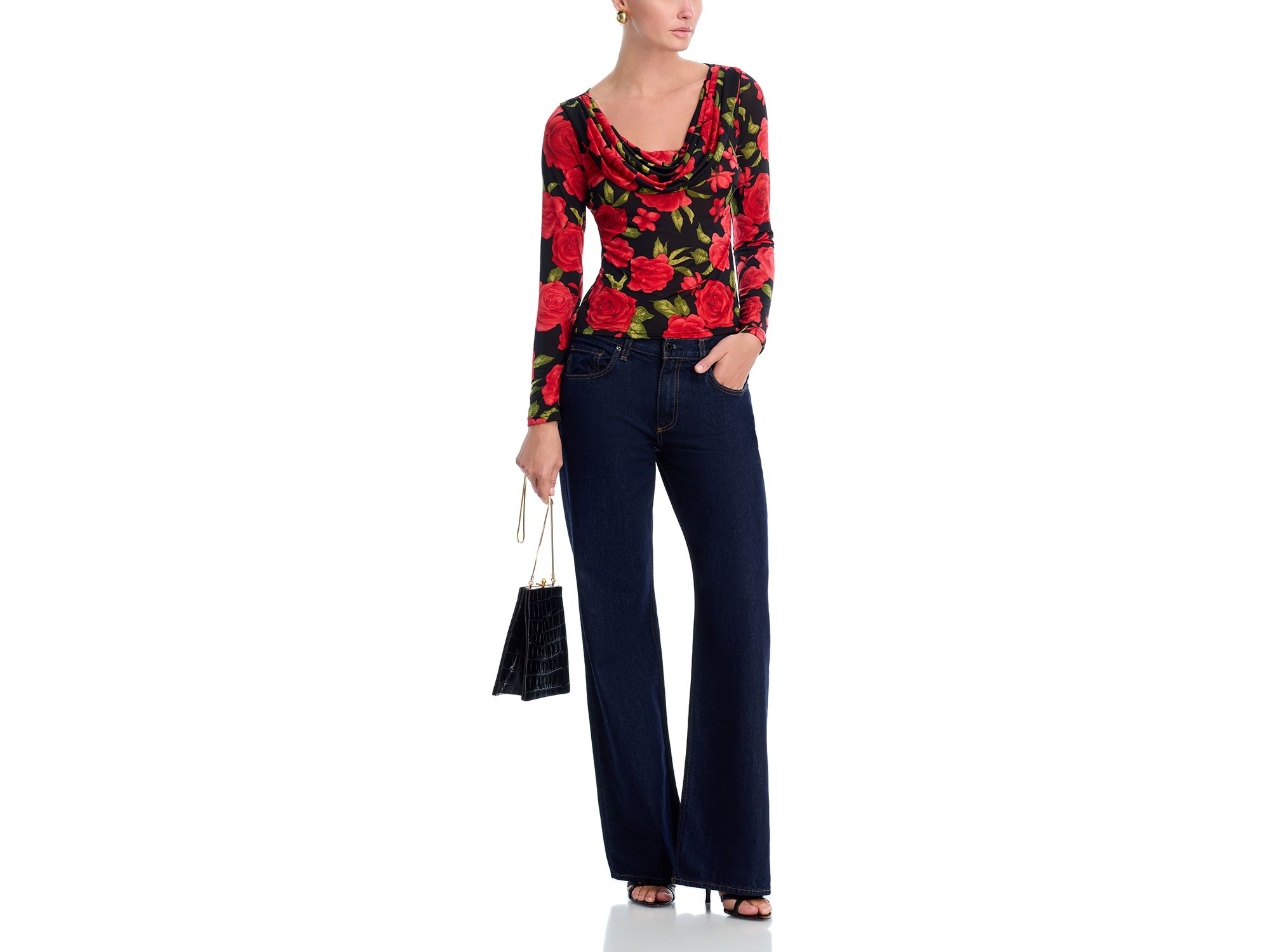 Rose Jersey Scoop Neck Top - Exclusive — Image 4