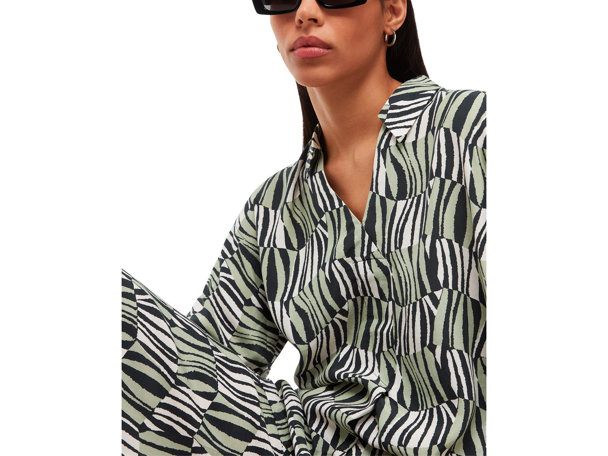 Checkerboard Tiger Boxy Shirt — Image 3
