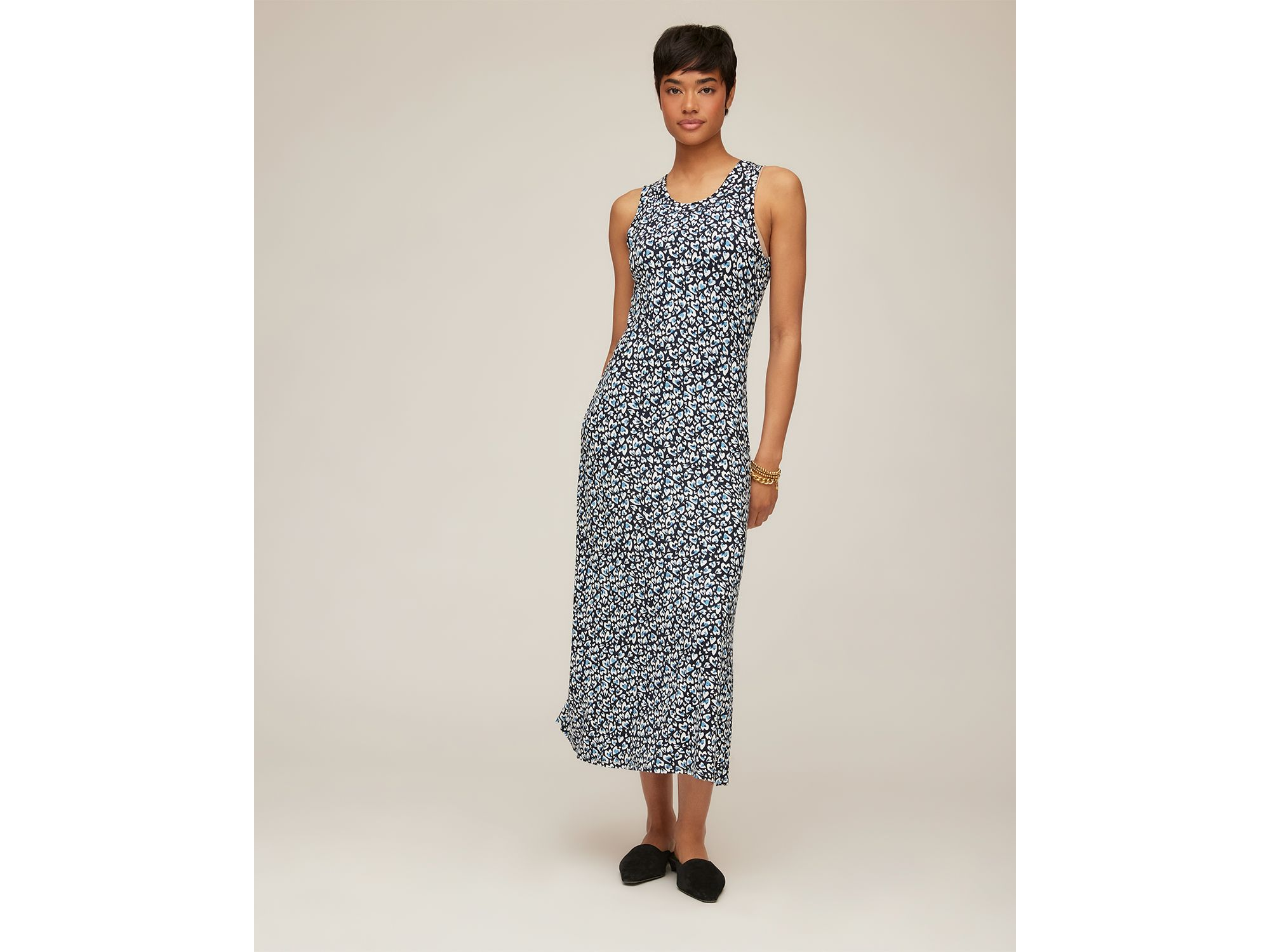Sleeveless Side Slit Midi Dress — Image 5