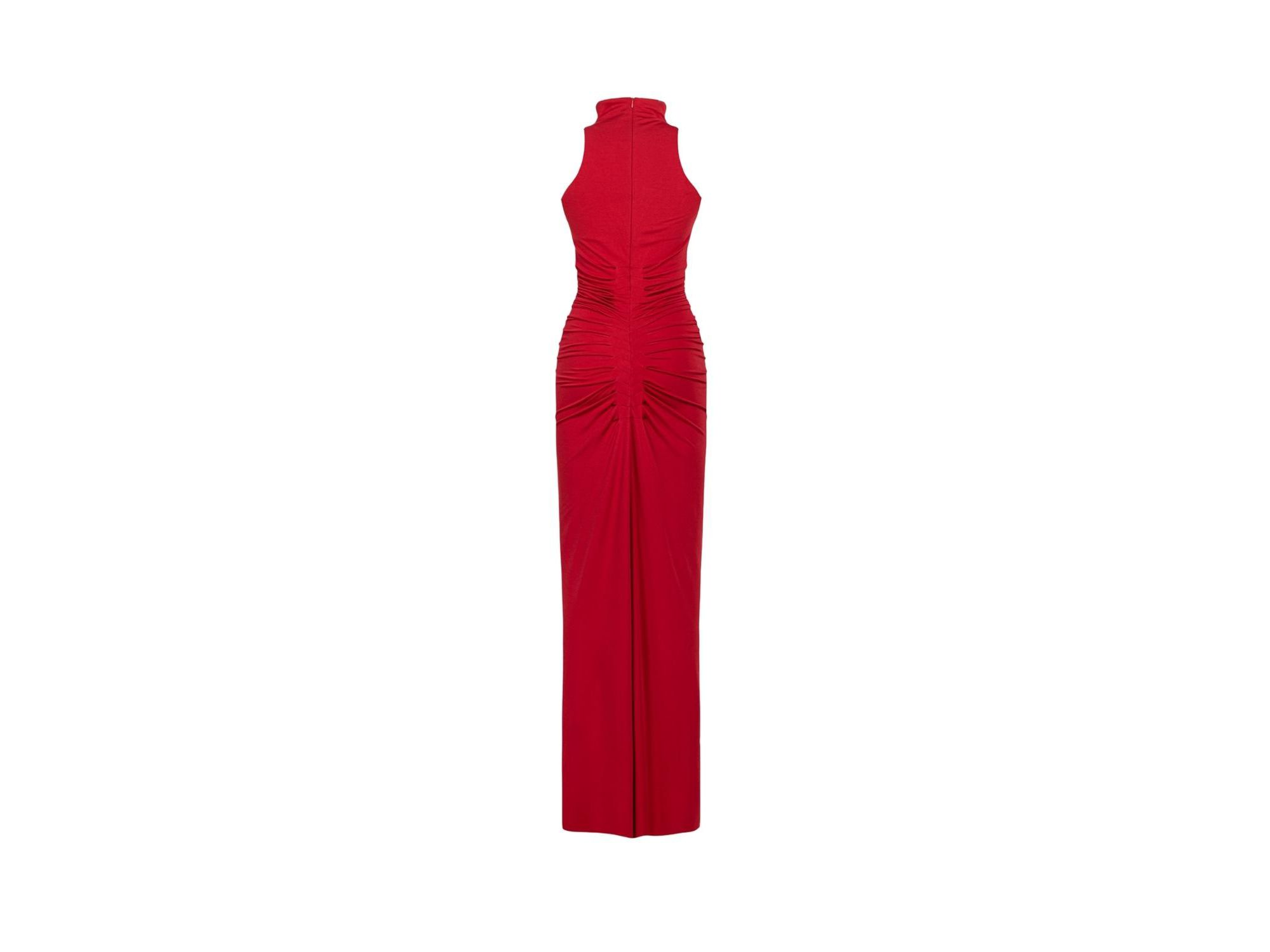 Ruched High-Neck Maxi Dress — Image 7