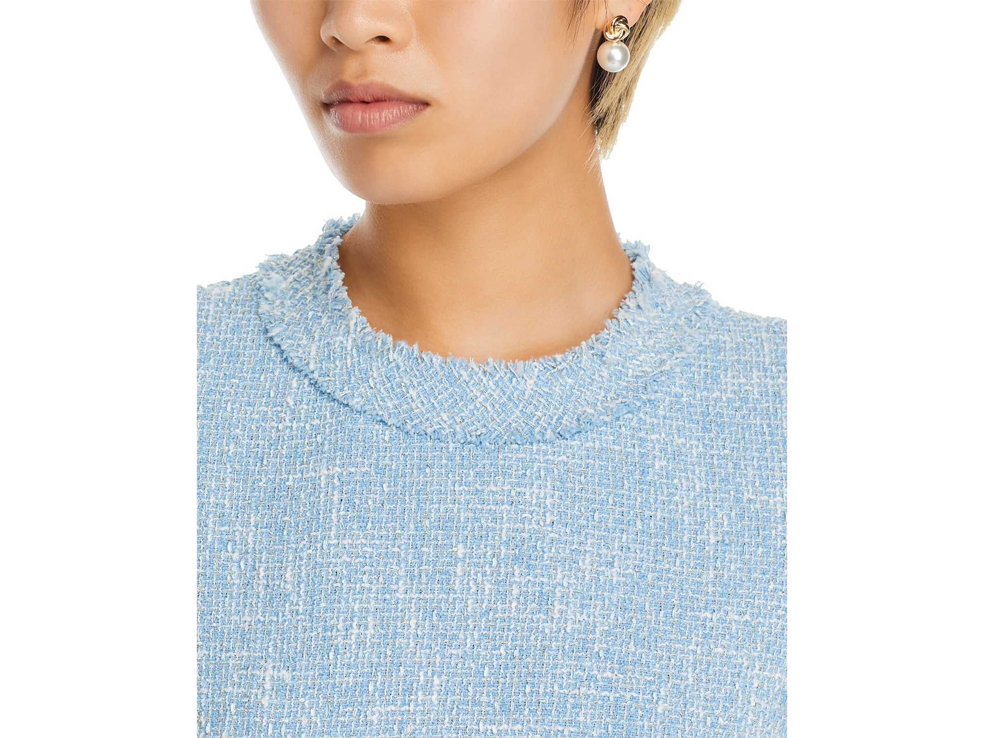 Bouclé Tweed Dress — Image 3