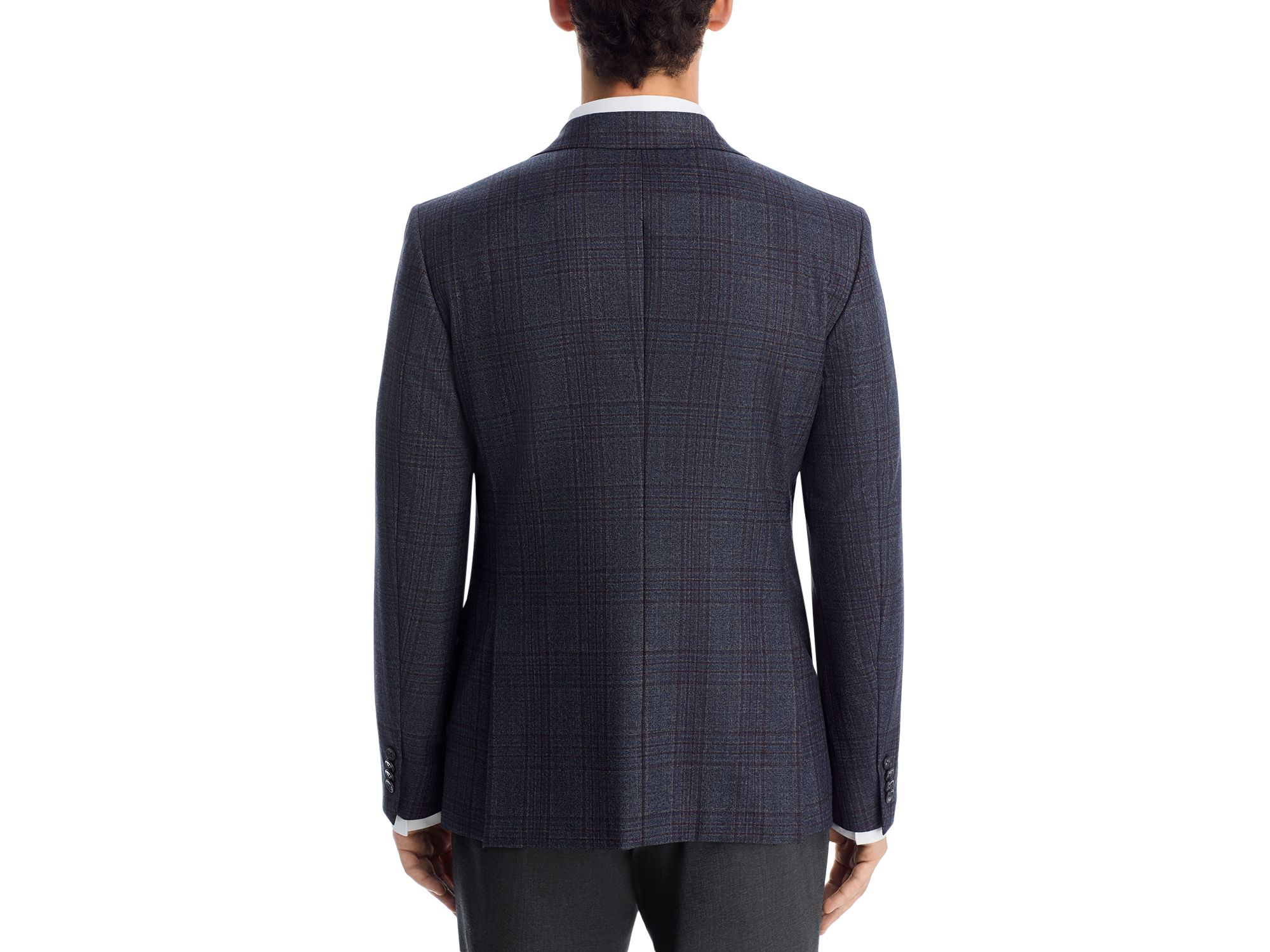 Slim Fit Plaid Sport Coat — Image 3