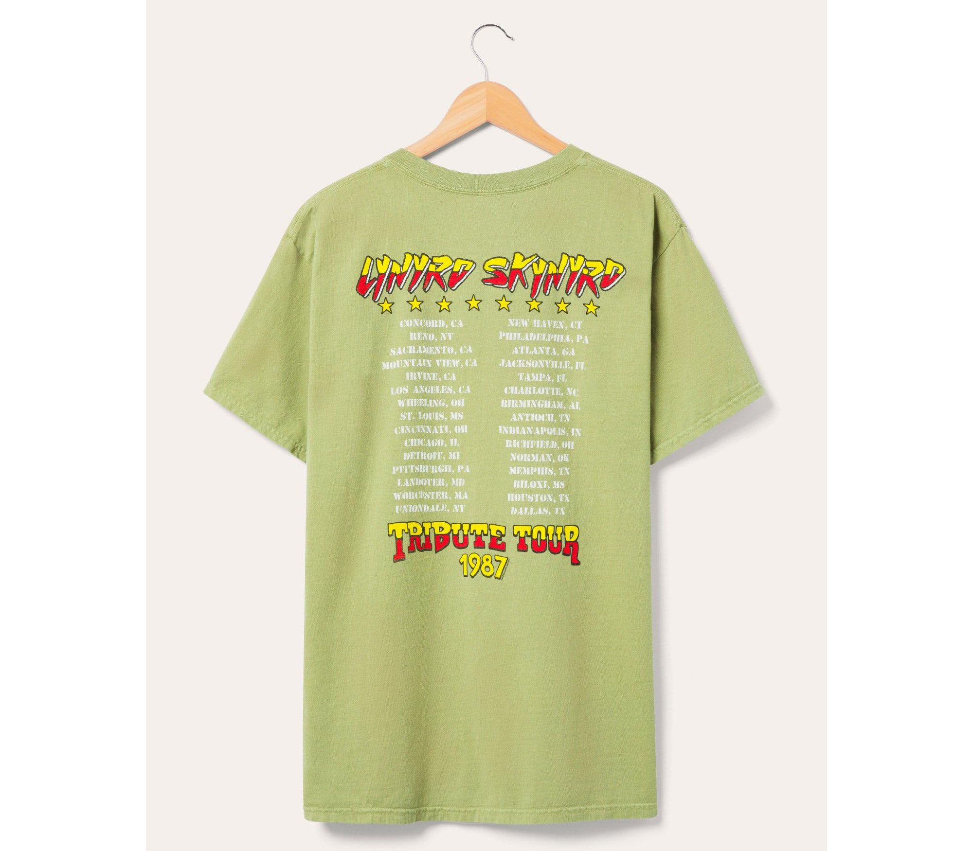 Unisex Lynyrd Skynyrd Tribute Tour 1987 Flea Market Tee — Image 3